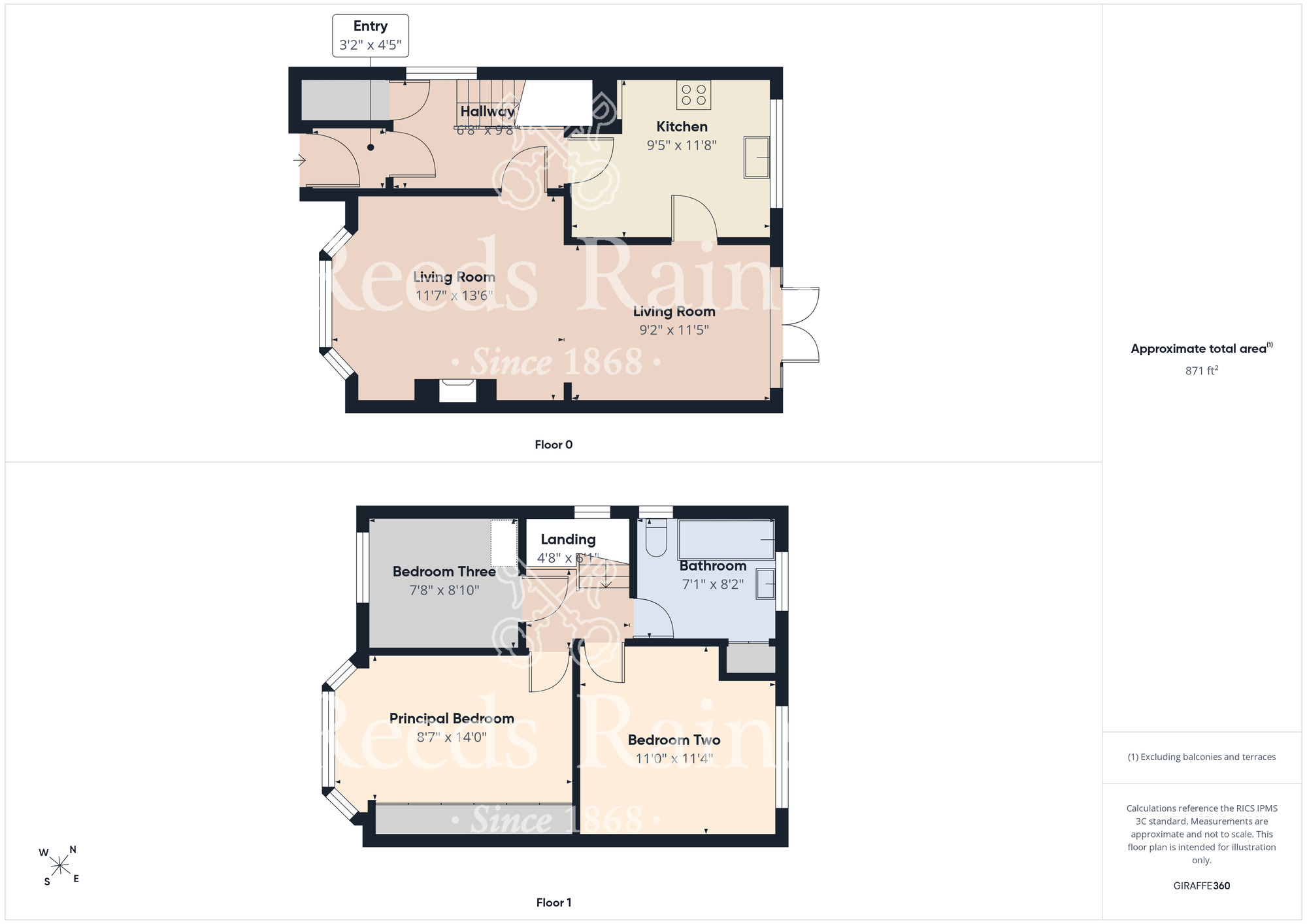 Floorplan of 3 bedroom Semi Detached House for sale, Elwick Avenue, Middlesbrough, North Yorkshire, TS5