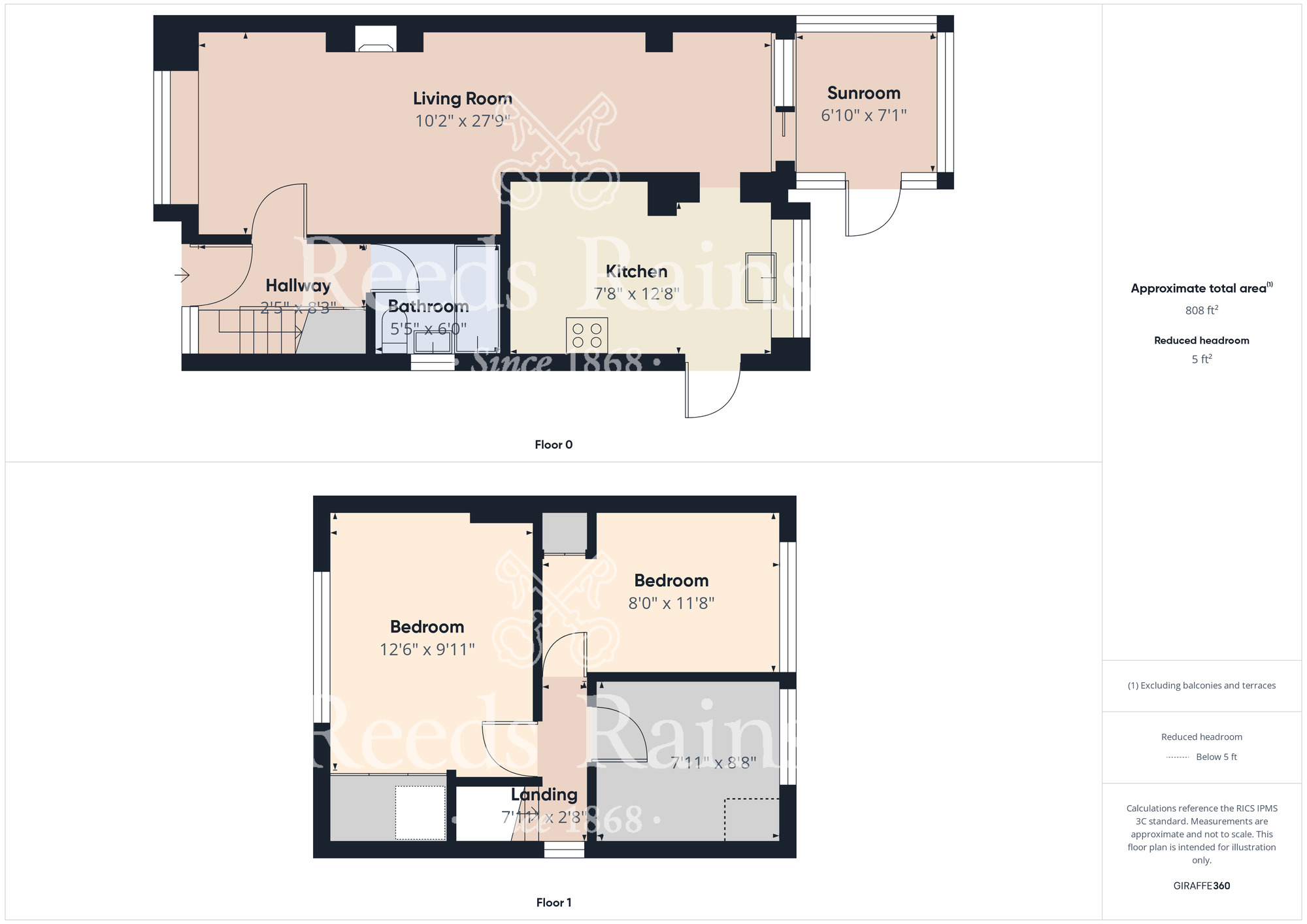 Floorplan of 3 bedroom Semi Detached House for sale, Kader Avenue, Middlesbrough, North Yorkshire, TS5