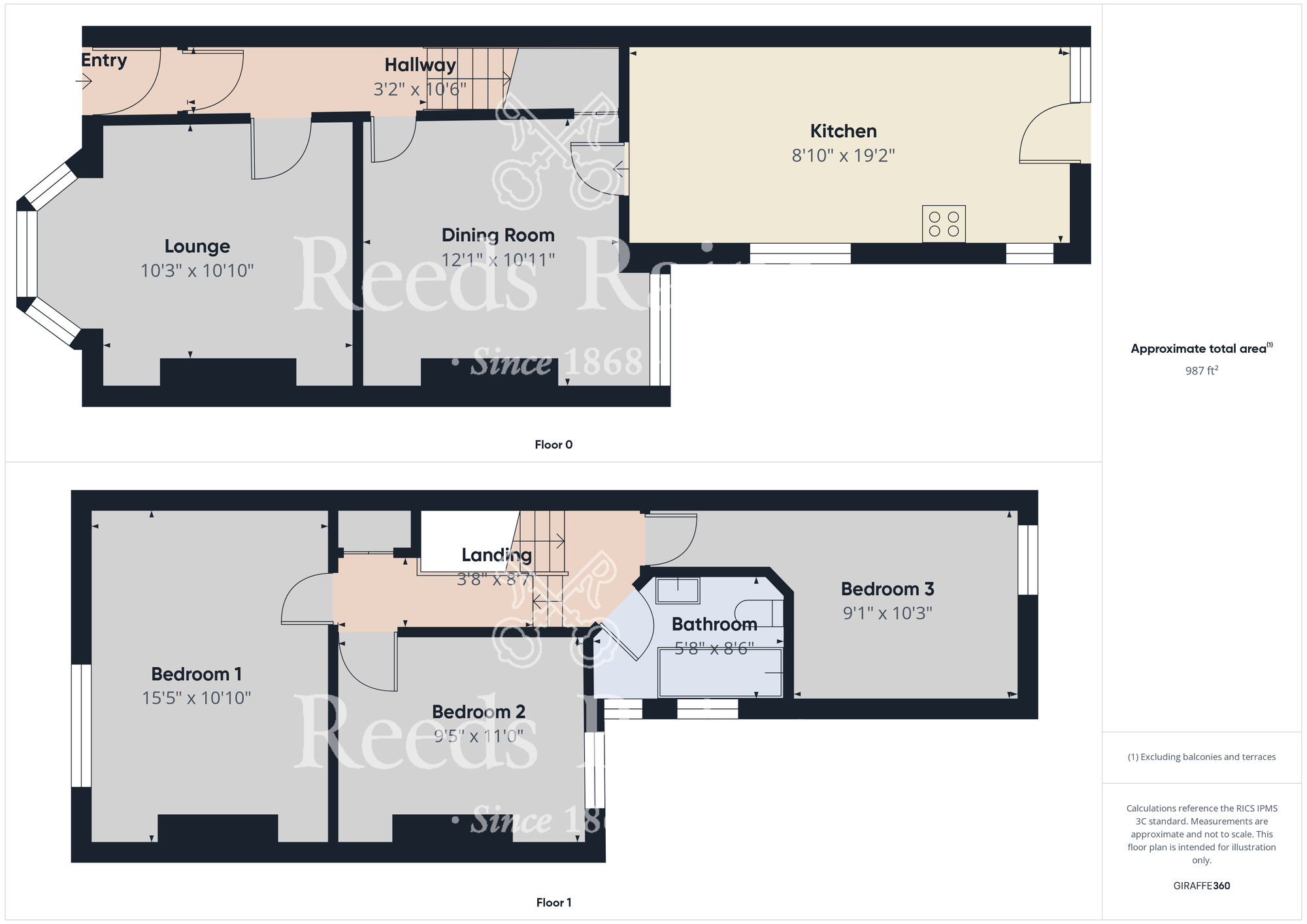 Floorplan of 3 bedroom Mid Terrace House for sale, Newport Road, Middlesbrough, North Yorkshire, TS5