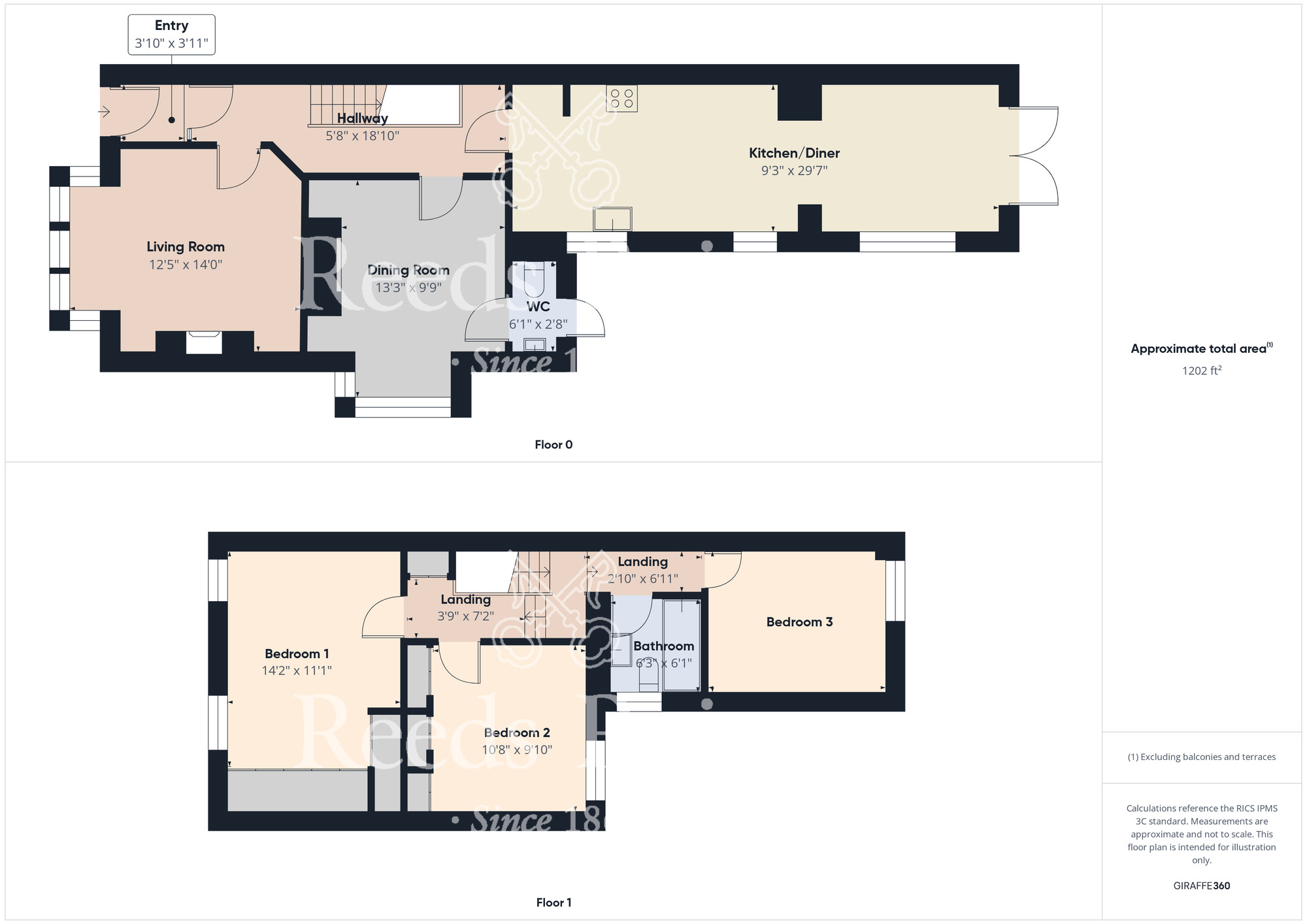 Floorplan of 3 bedroom Semi Detached House for sale, Westwood Avenue, Middlesbrough, North Yorkshire, TS5