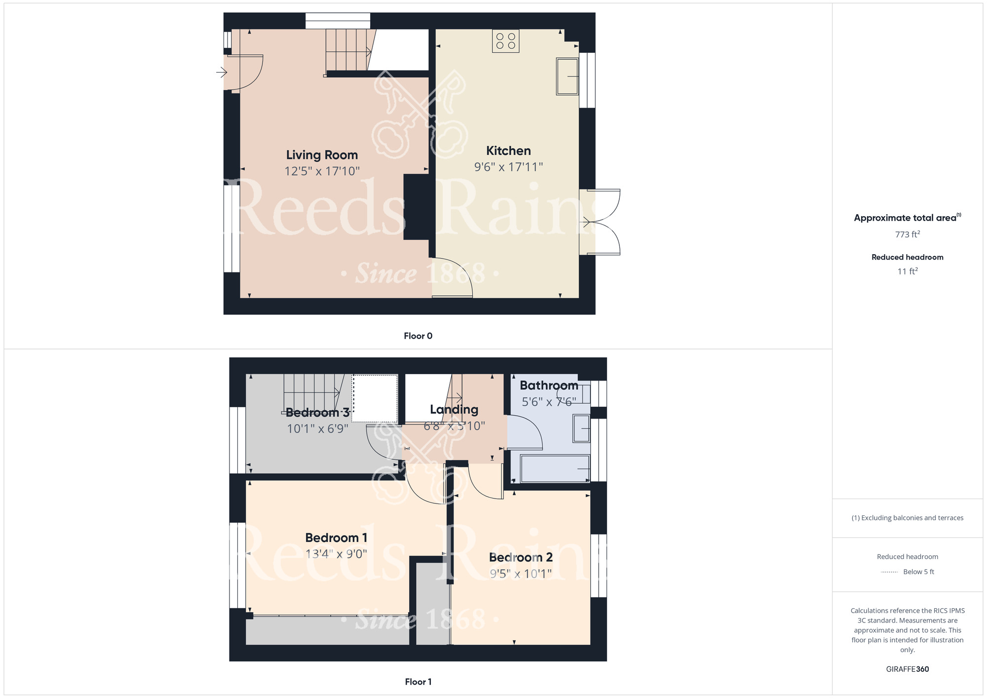 Floorplan of 3 bedroom End Terrace House for sale, Darnton Drive, Middlesbrough, North Yorkshire, TS4