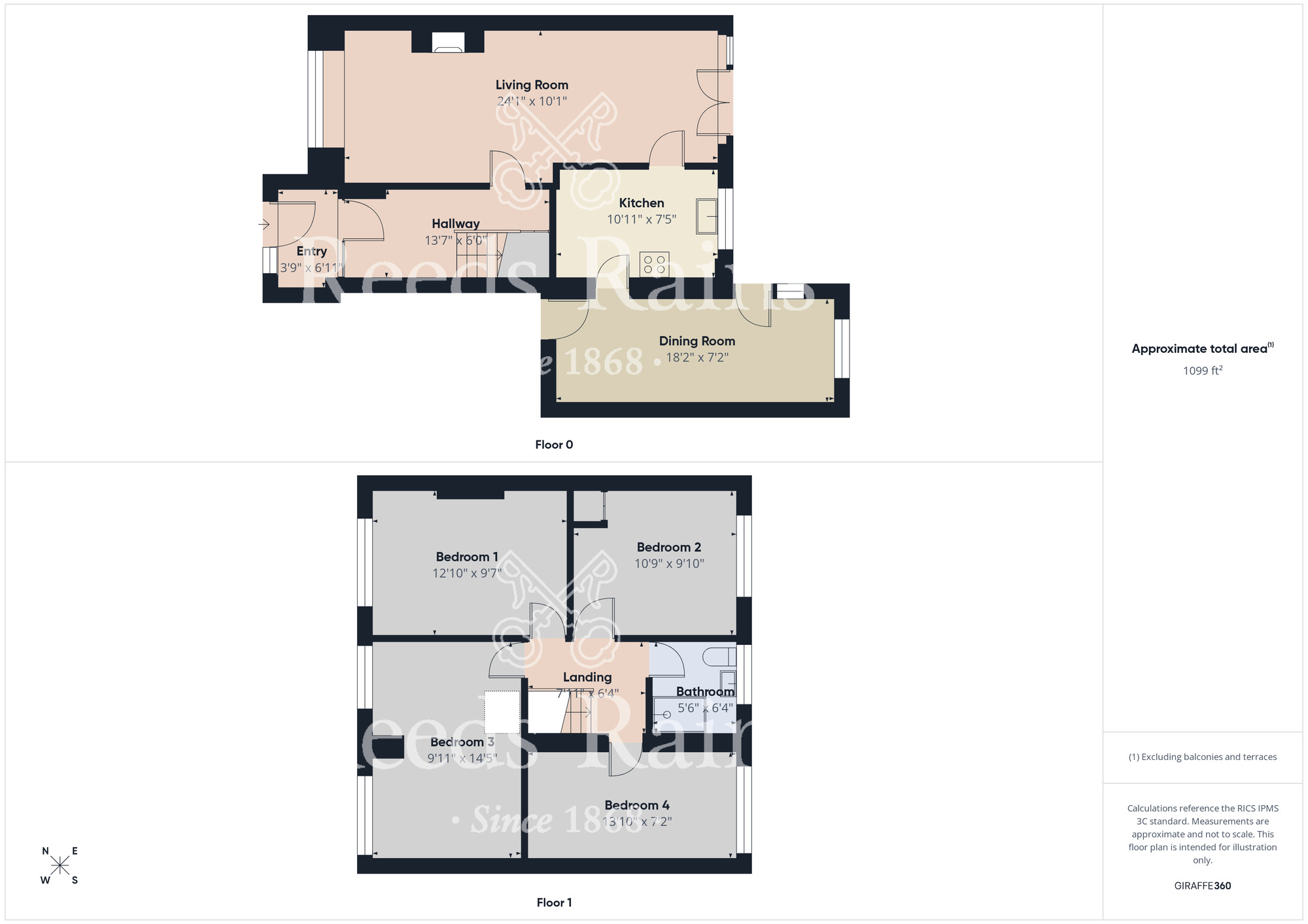 Floorplan of 4 bedroom Semi Detached House for sale, Kader Avenue, Middlesbrough, North Yorkshire, TS5