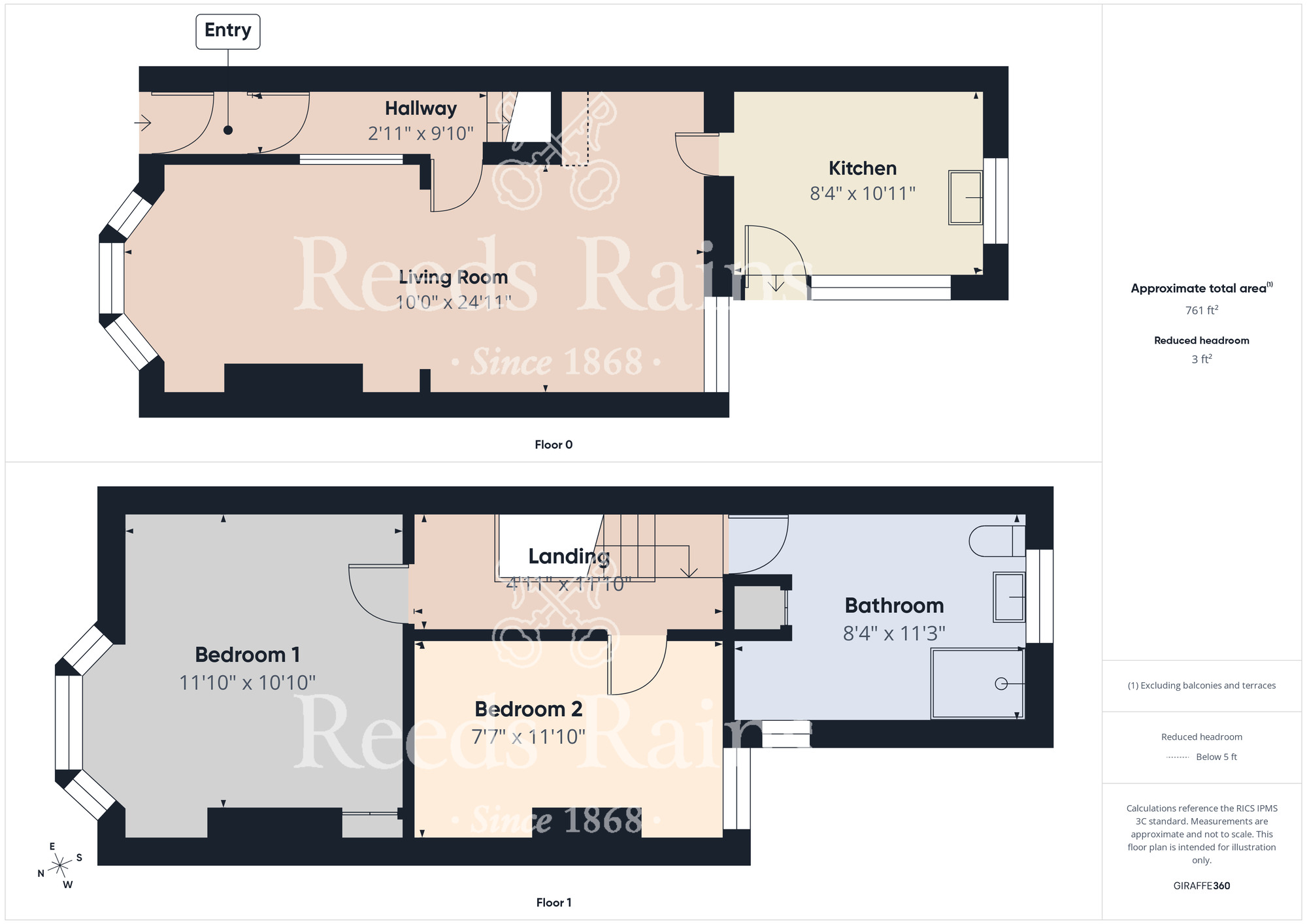 Floorplan of 2 bedroom Mid Terrace House for sale, Clive Road, Middlesbrough, North Yorkshire, TS5