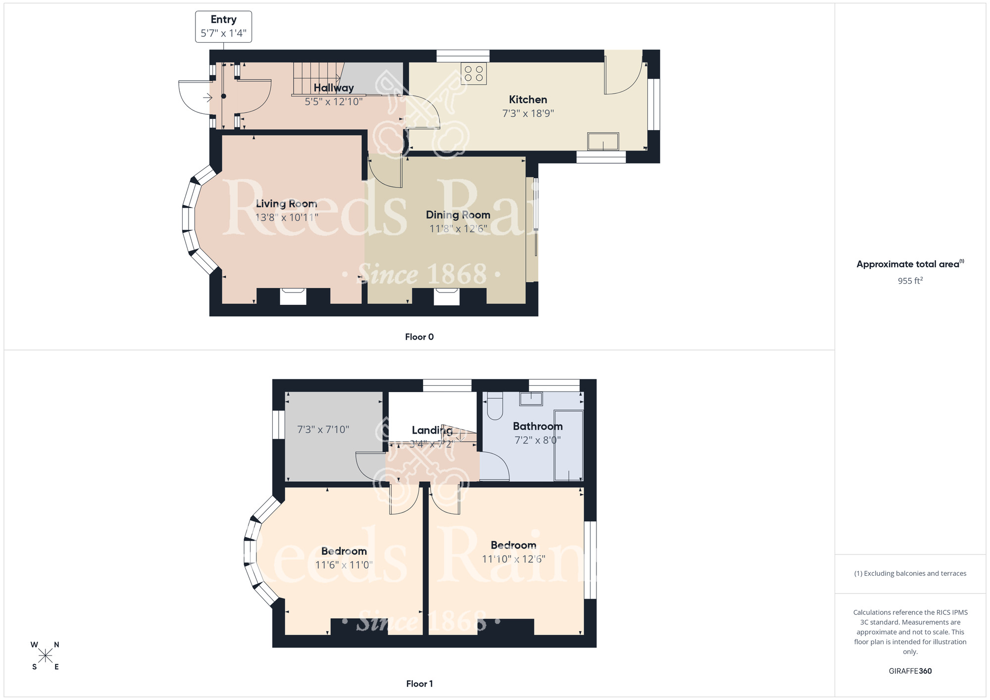 Floorplan of 3 bedroom Semi Detached House for sale, Ullswater Avenue, Middlesbrough, North Yorkshire, TS5