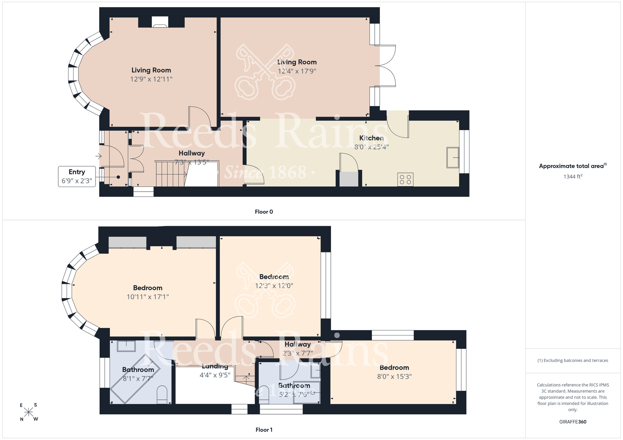 Floorplan of 3 bedroom Semi Detached House for sale, Acklam Road, Middlesbrough, North Yorkshire, TS5