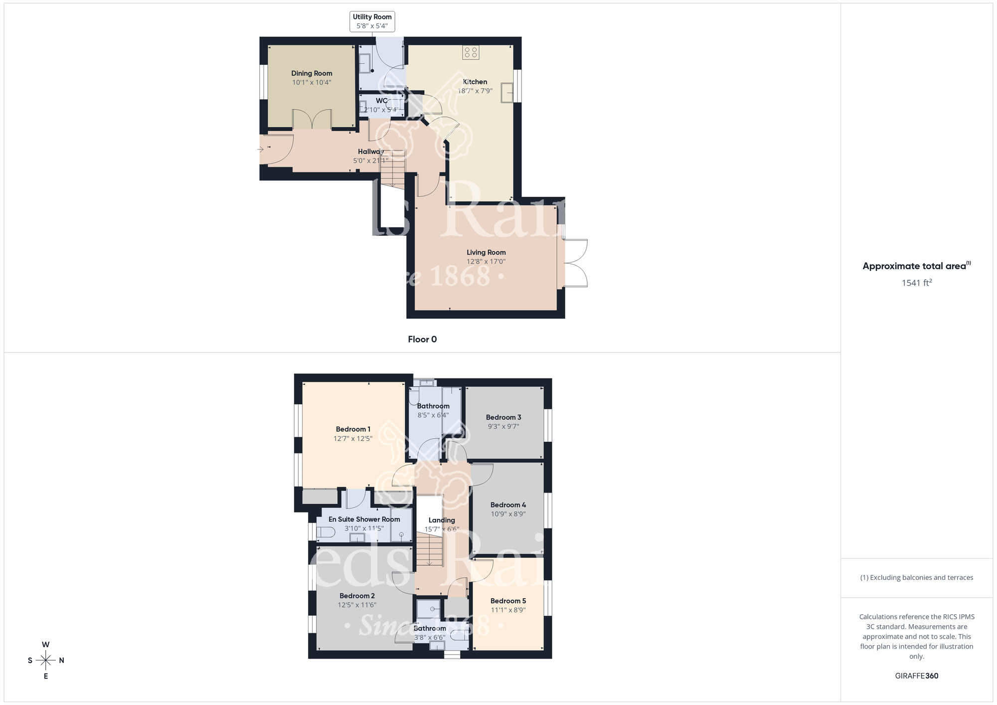 Floorplan of 5 bedroom Detached House for sale, Oak Tree Road, Stokesley, North Yorkshire, TS9