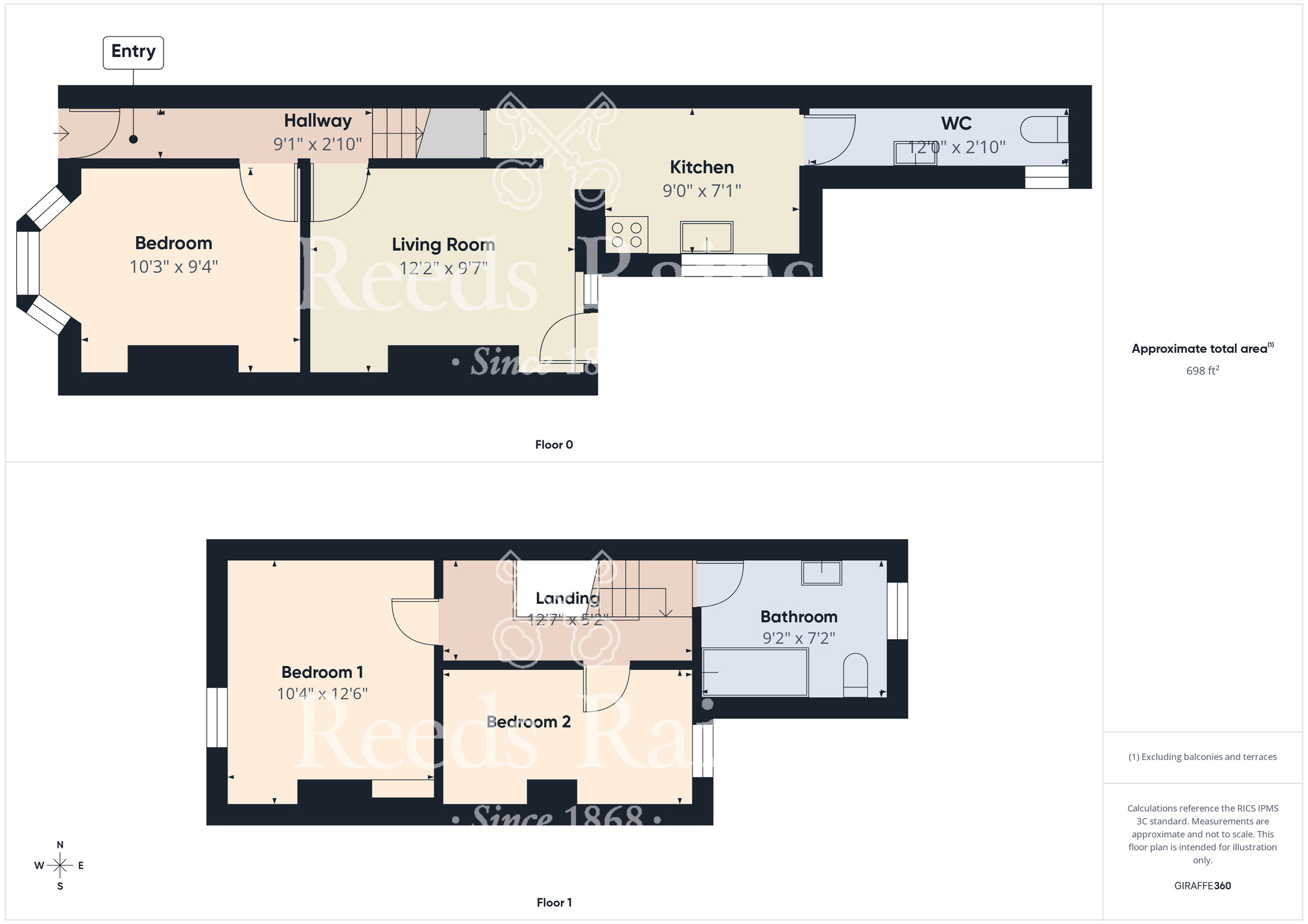 Floorplan of 3 bedroom Mid Terrace House for sale, Haymore Street, Middlesbrough, North Yorkshire, TS5