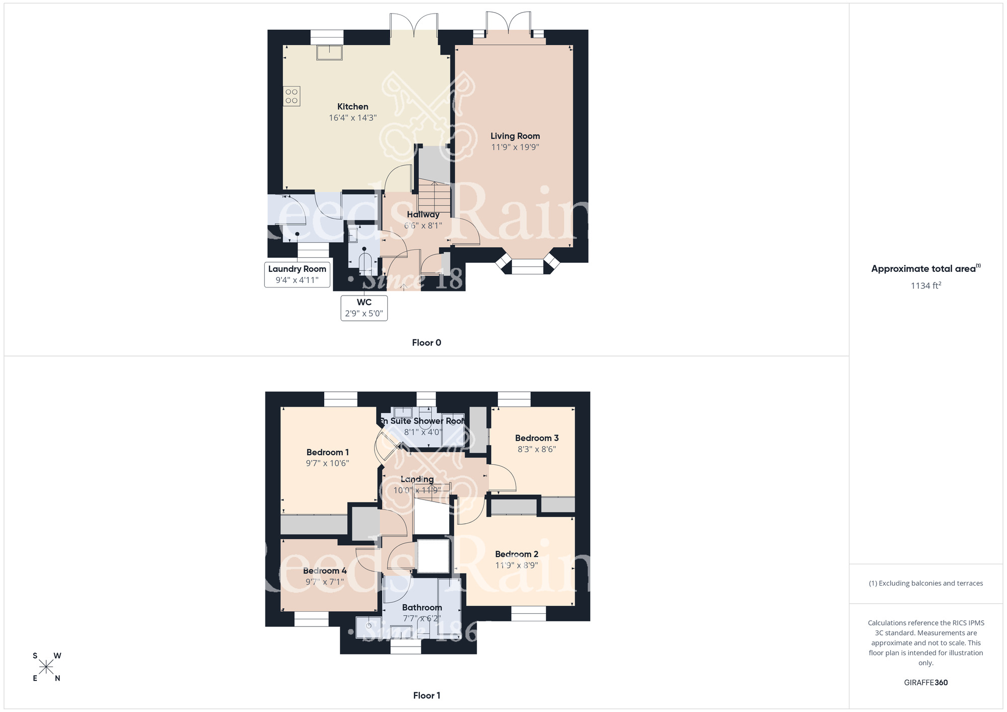 Floorplan of 4 bedroom Detached House for sale, Kilvington Grove, Nunthorpe, TS7