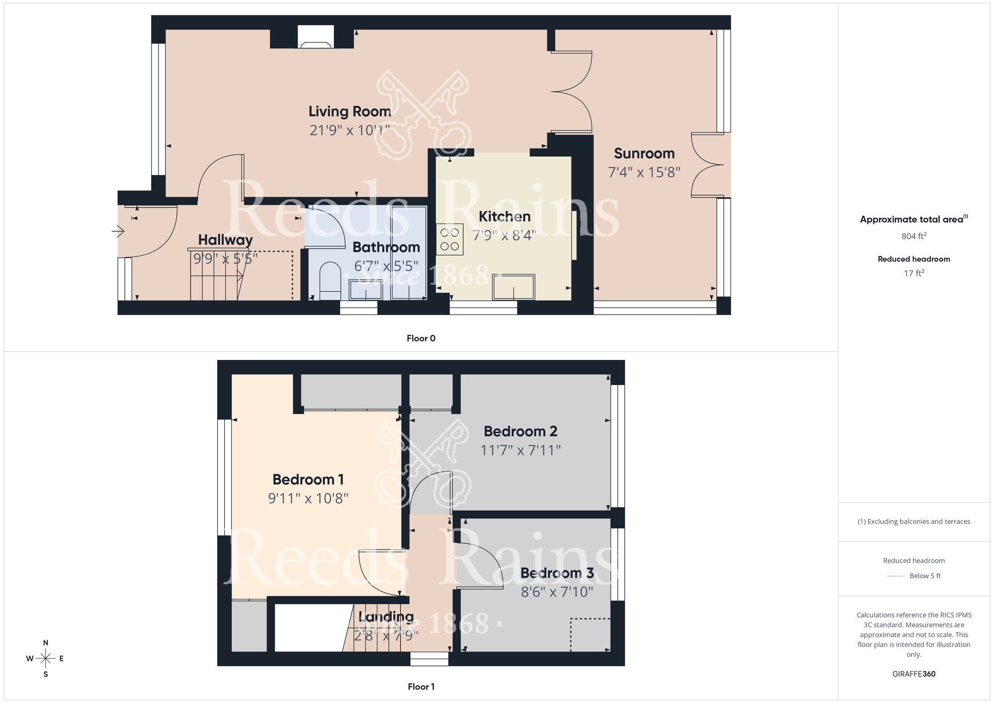 Floorplan of 3 bedroom Semi Detached House for sale, Trimdon Avenue, Middlesbrough, North Yorkshire, TS5
