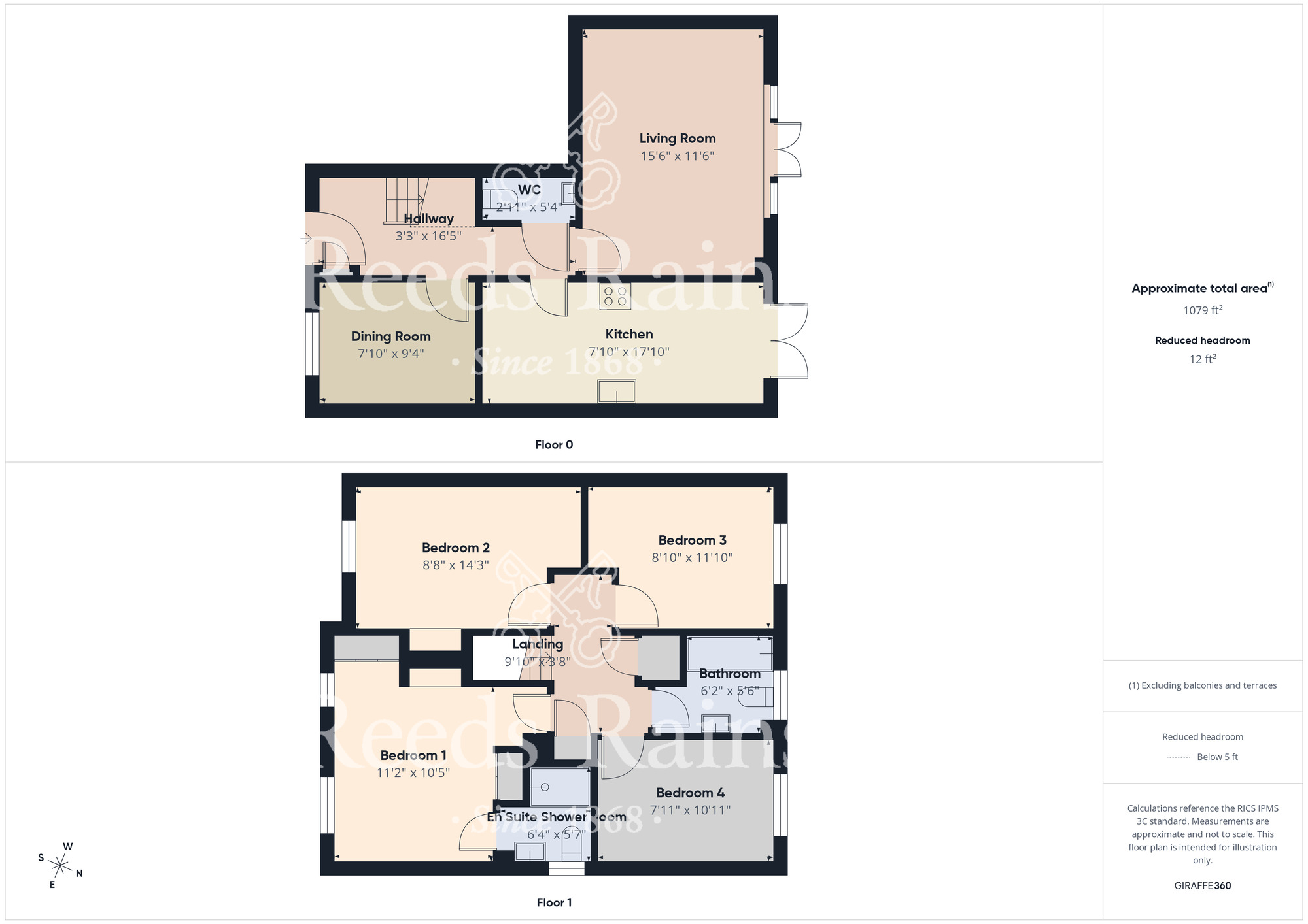 Floorplan of 4 bedroom Detached House for sale, Wolseley Way, Hemlington, North Yorkshire, TS8