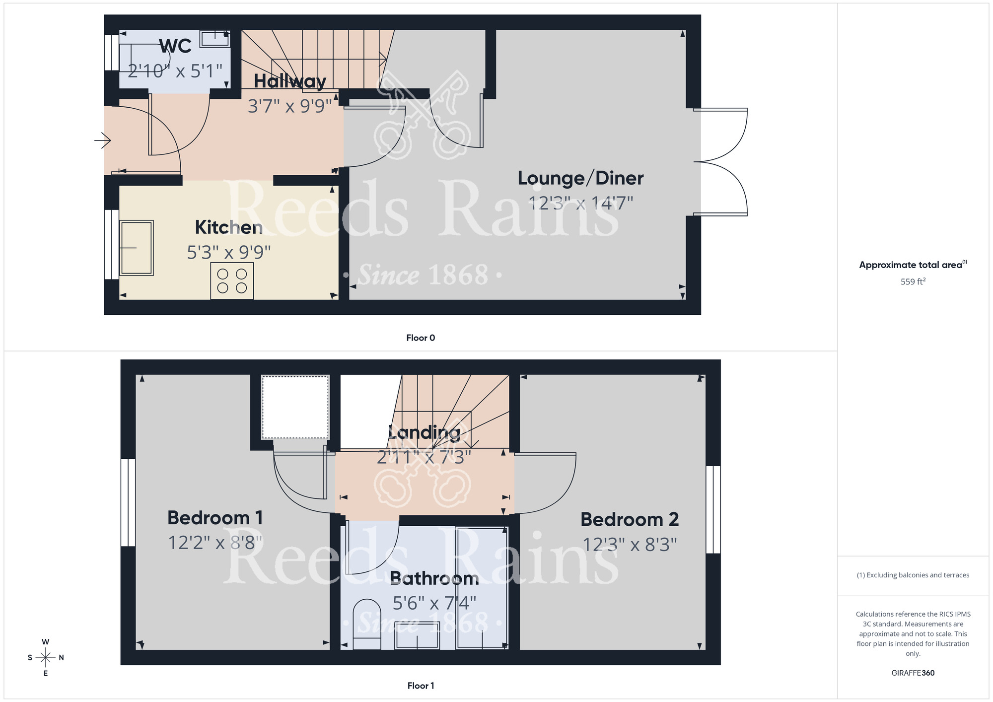 Floorplan of 2 bedroom Mid Terrace House to rent, Douglas Street, Middlesbrough, North Yorkshire, TS4