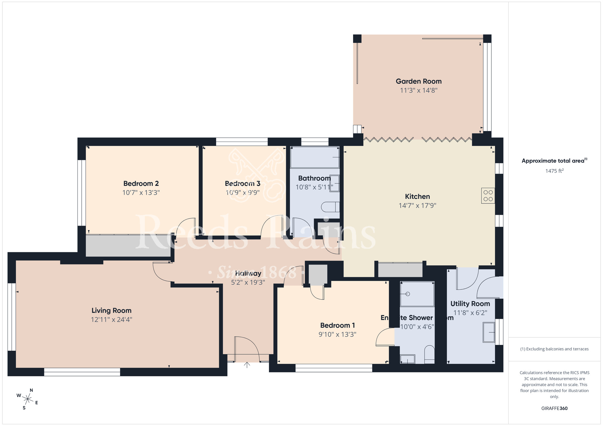Floorplan of 3 bedroom Detached Bungalow for sale, Low Lane, Middlesbrough, North Yorkshire, TS5