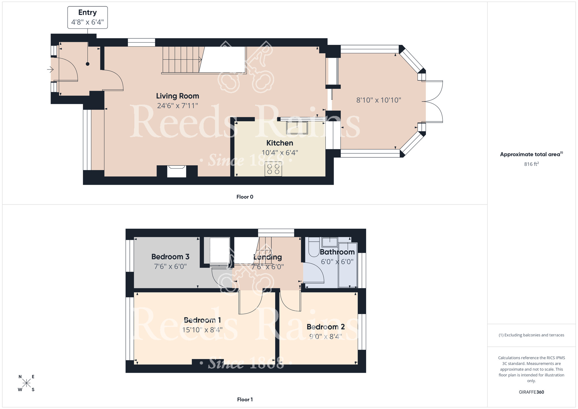 Floorplan of 3 bedroom Semi Detached House for sale, Hartforth Avenue, Middlesbrough, North Yorkshire, TS5
