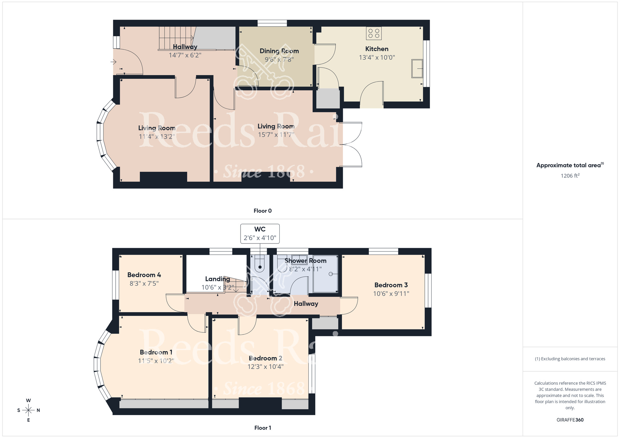 Floorplan of 4 bedroom Semi Detached House for sale, Briarvale Avenue, Middlesbrough, North Yorkshire, TS5