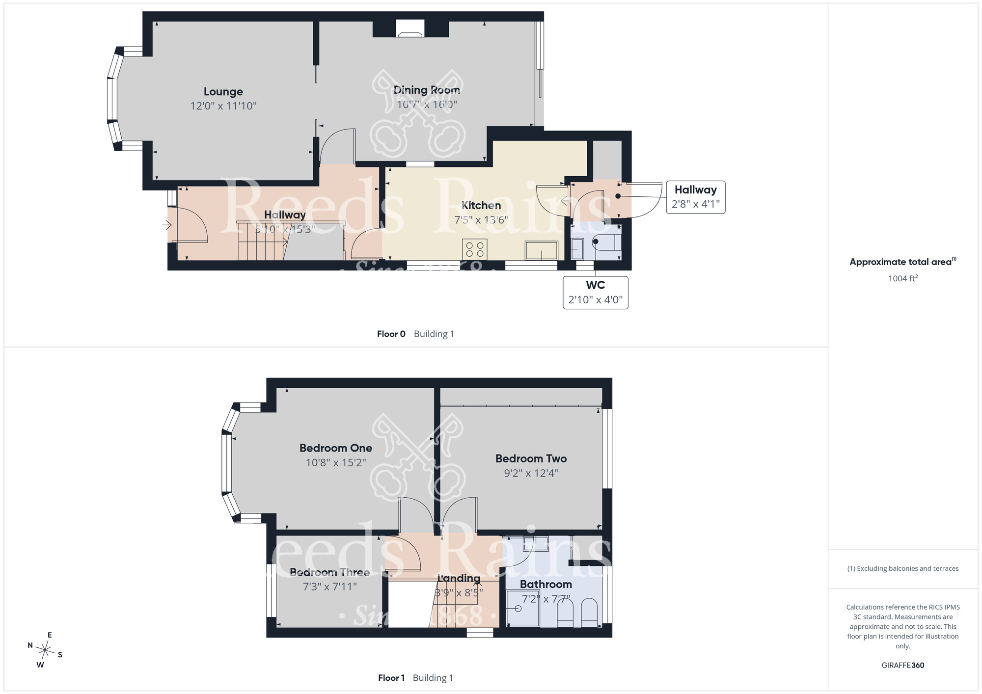 Floorplan of 3 bedroom Semi Detached House for sale, Heythrop Drive, Middlesbrough, North Yorkshire, TS5