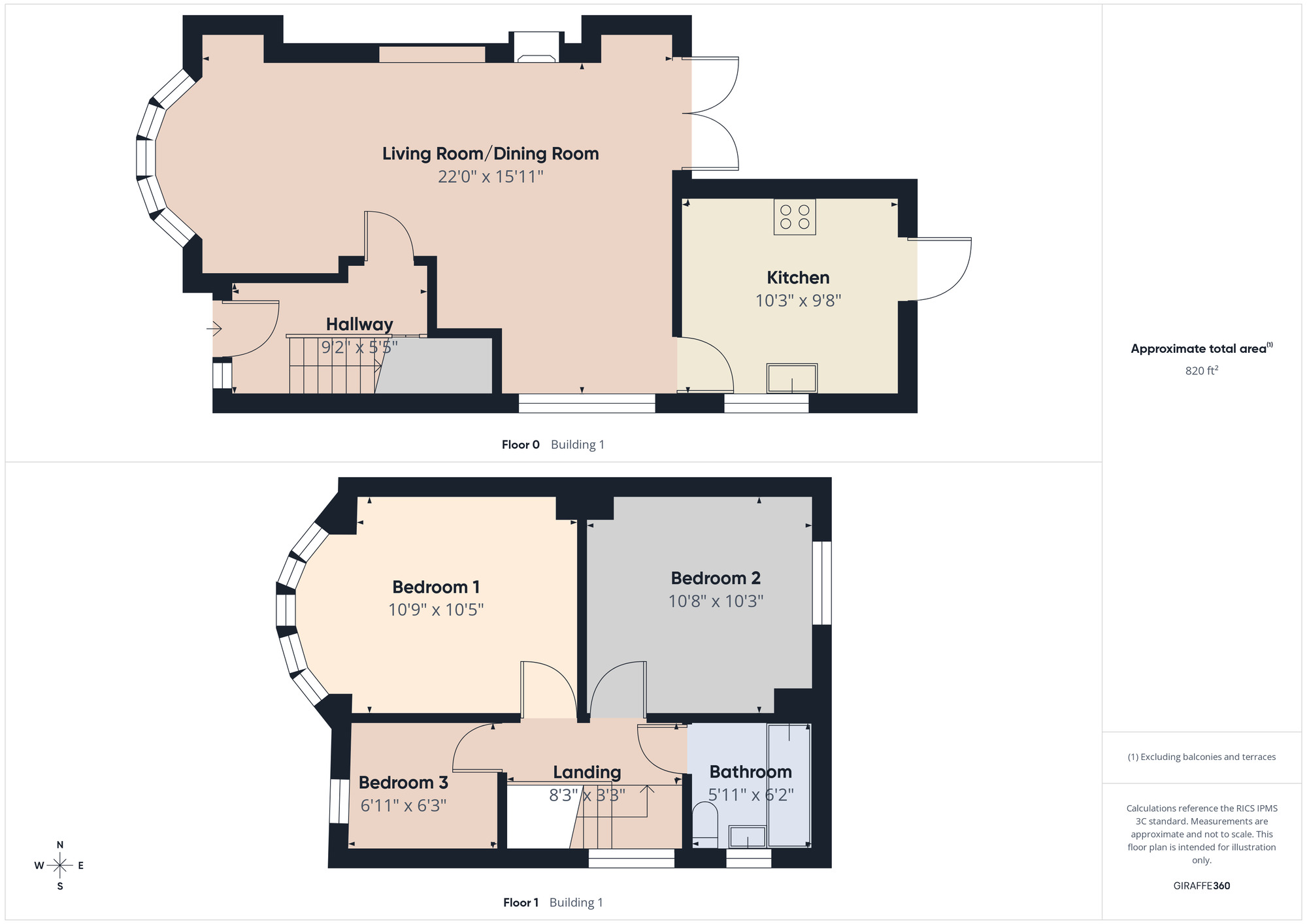 Floorplan of 3 bedroom Semi Detached House for sale, Rydal Avenue, Middlesbrough, North Yorkshire, TS5