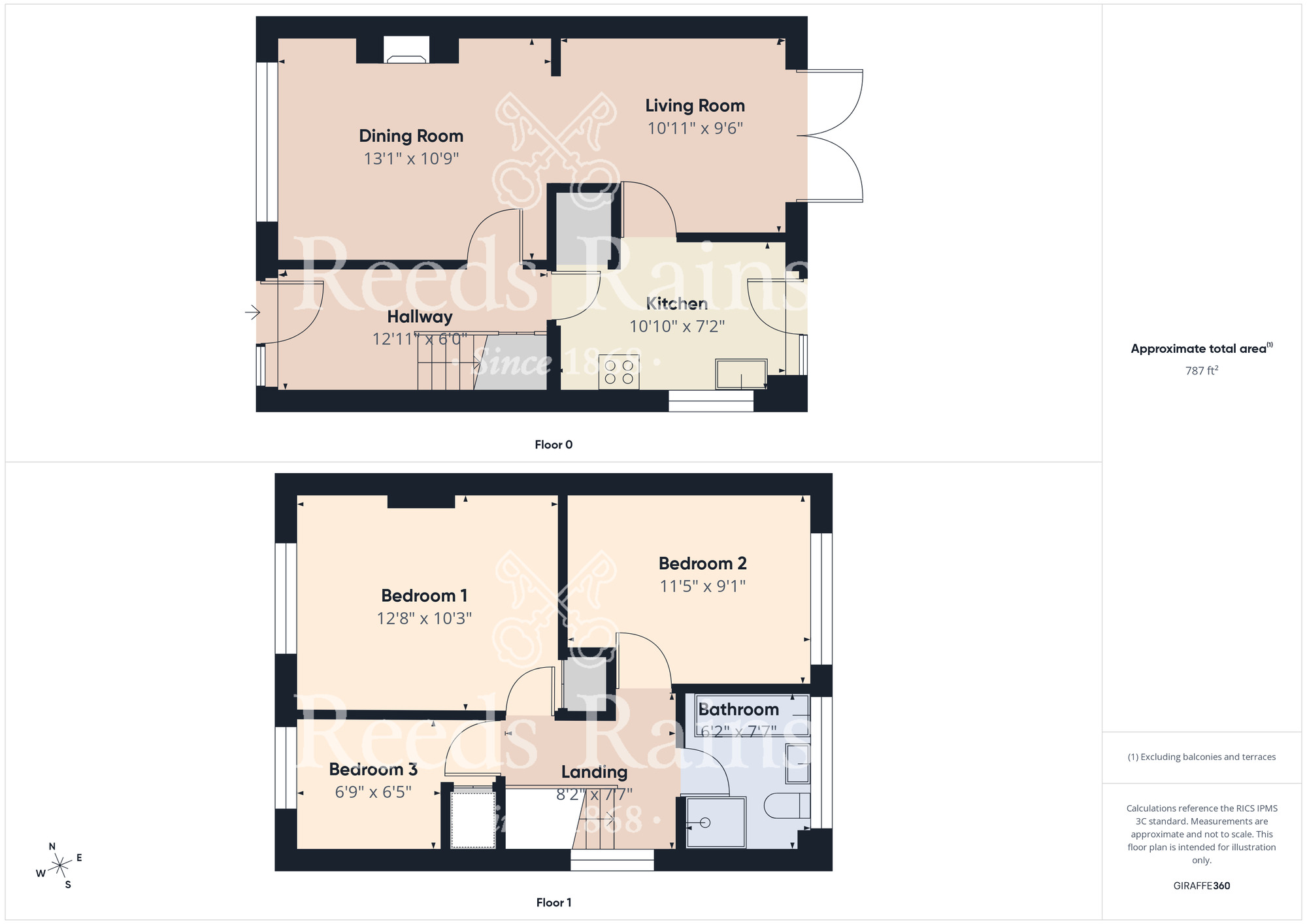 Floorplan of 3 bedroom Semi Detached House for sale, Wigton Sands, Middlesbrough, North Yorkshire, TS5