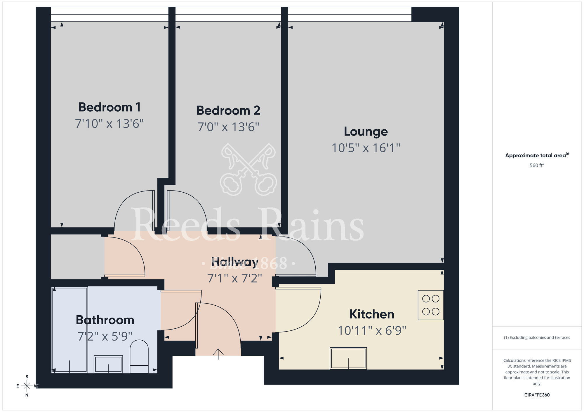 Floorplan of 2 bedroom Flat for sale, Douglas Street, Middlesbrough, North Yorkshire, TS4
