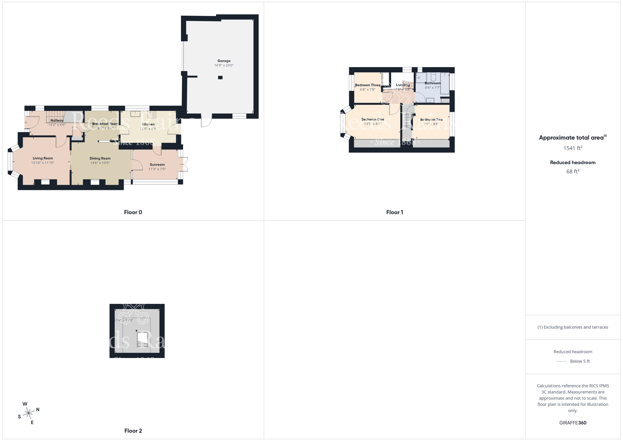 Floorplan of 3 bedroom Semi Detached House for sale, Heythrop Drive, Middlesbrough, North Yorkshire, TS5