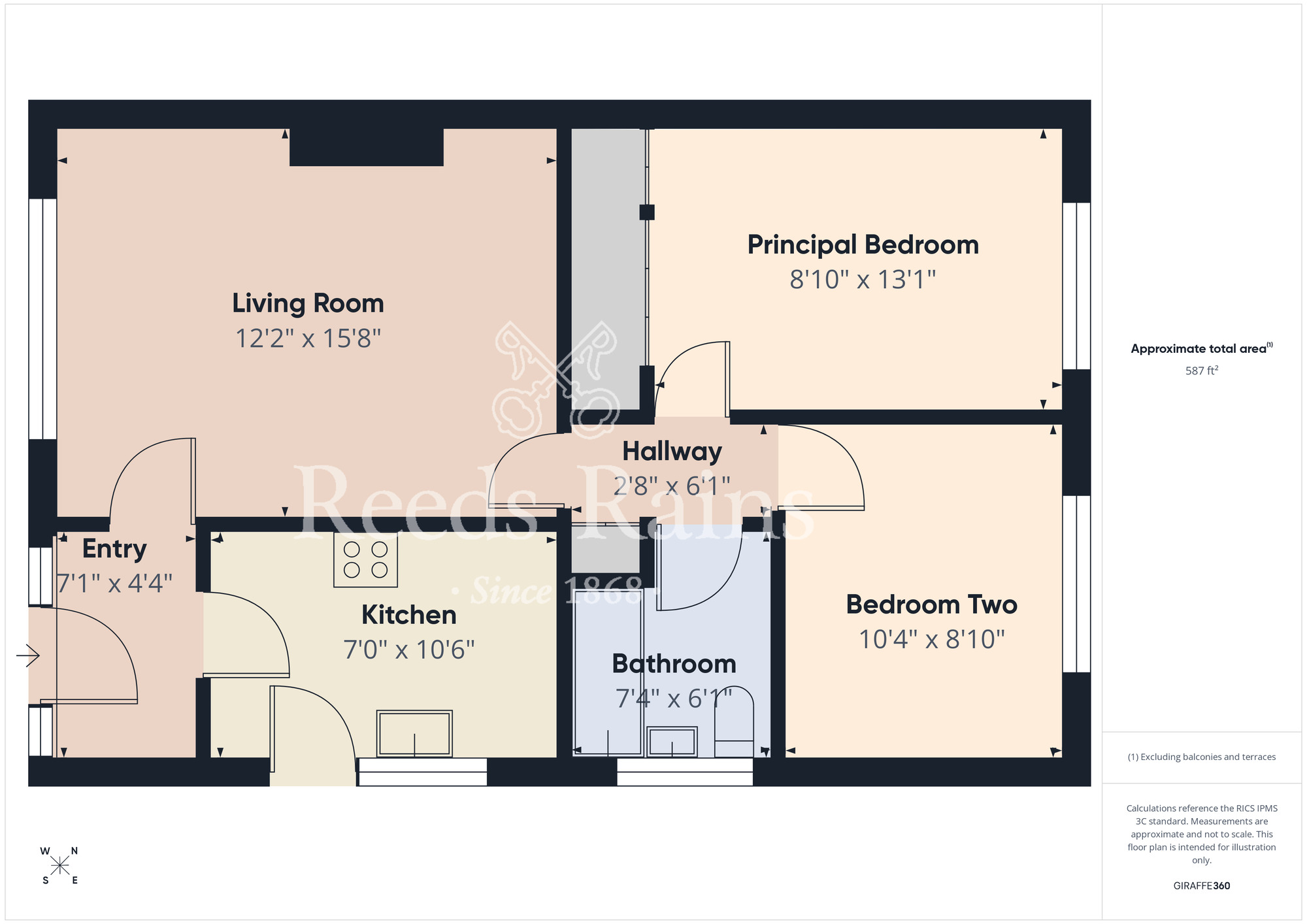 Floorplan of 2 bedroom Semi Detached Bungalow for sale, Oakenshaw Drive, Middlesbrough, North Yorkshire, TS5