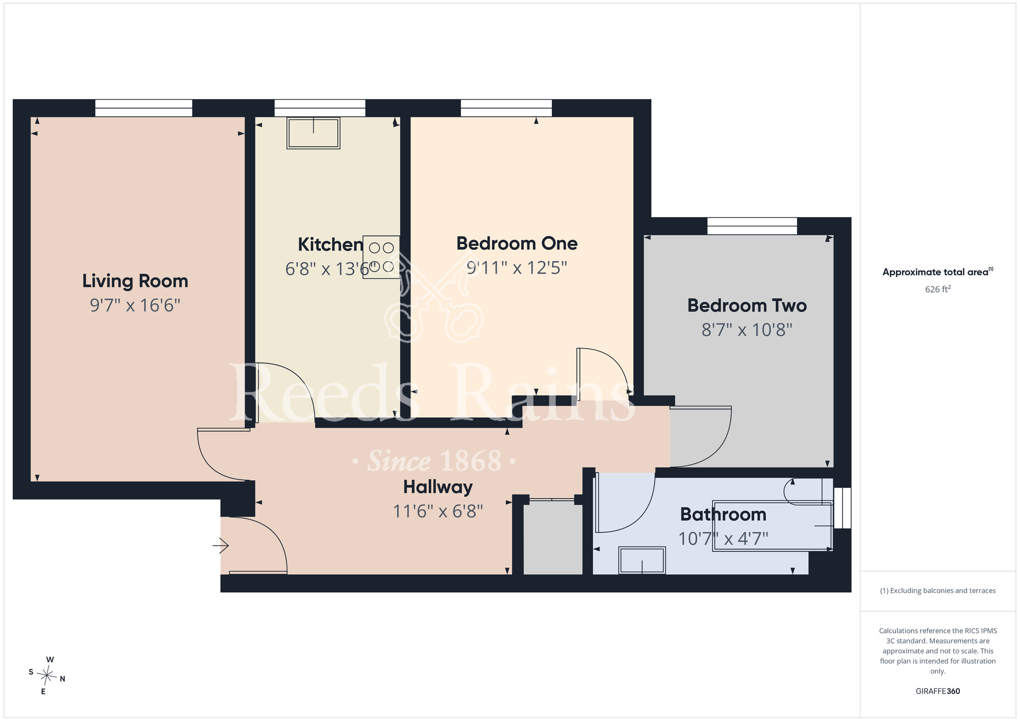 Floorplan of 2 bedroom Flat for sale, Highfield Road, Middlesbrough, North Yorkshire, TS4