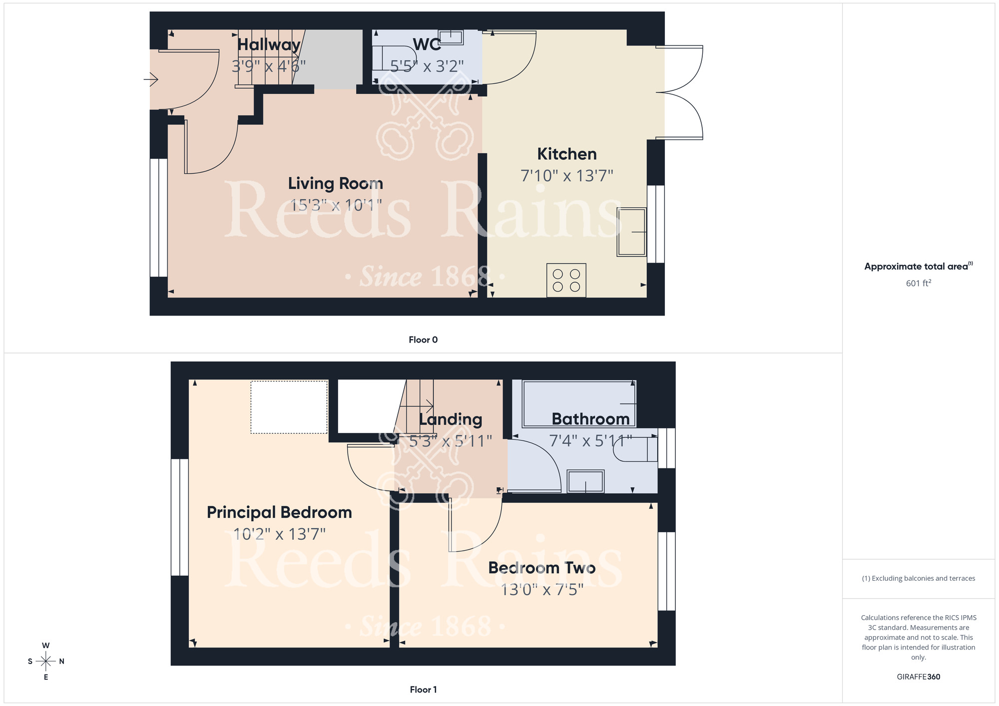 Floorplan of 2 bedroom Semi Detached House for sale, Claydon Avenue, Middlesbrough, North Yorkshire, TS5