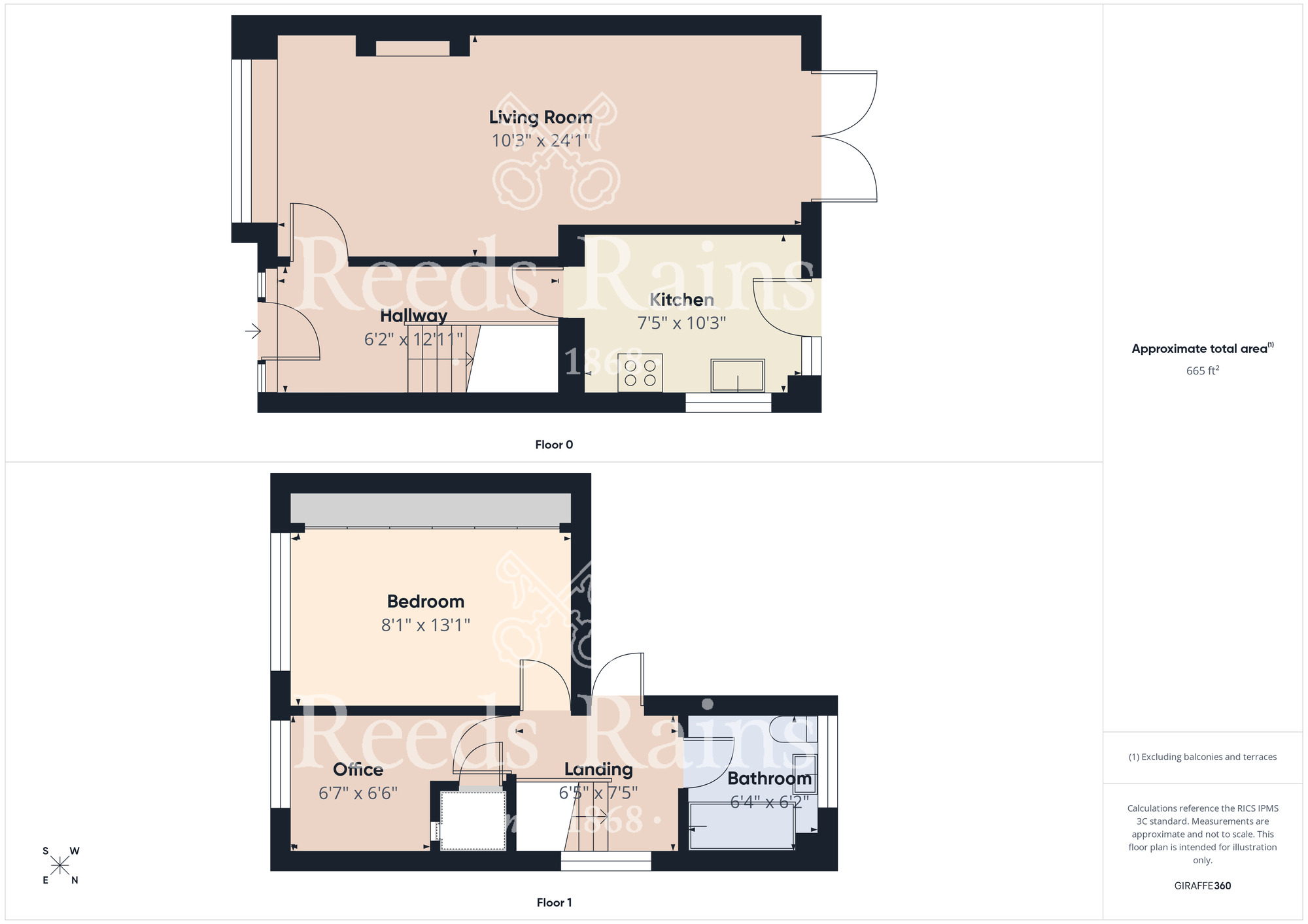 Floorplan of 3 bedroom Semi Detached House for sale, Partridge Avenue, Middlesbrough, North Yorkshire, TS5