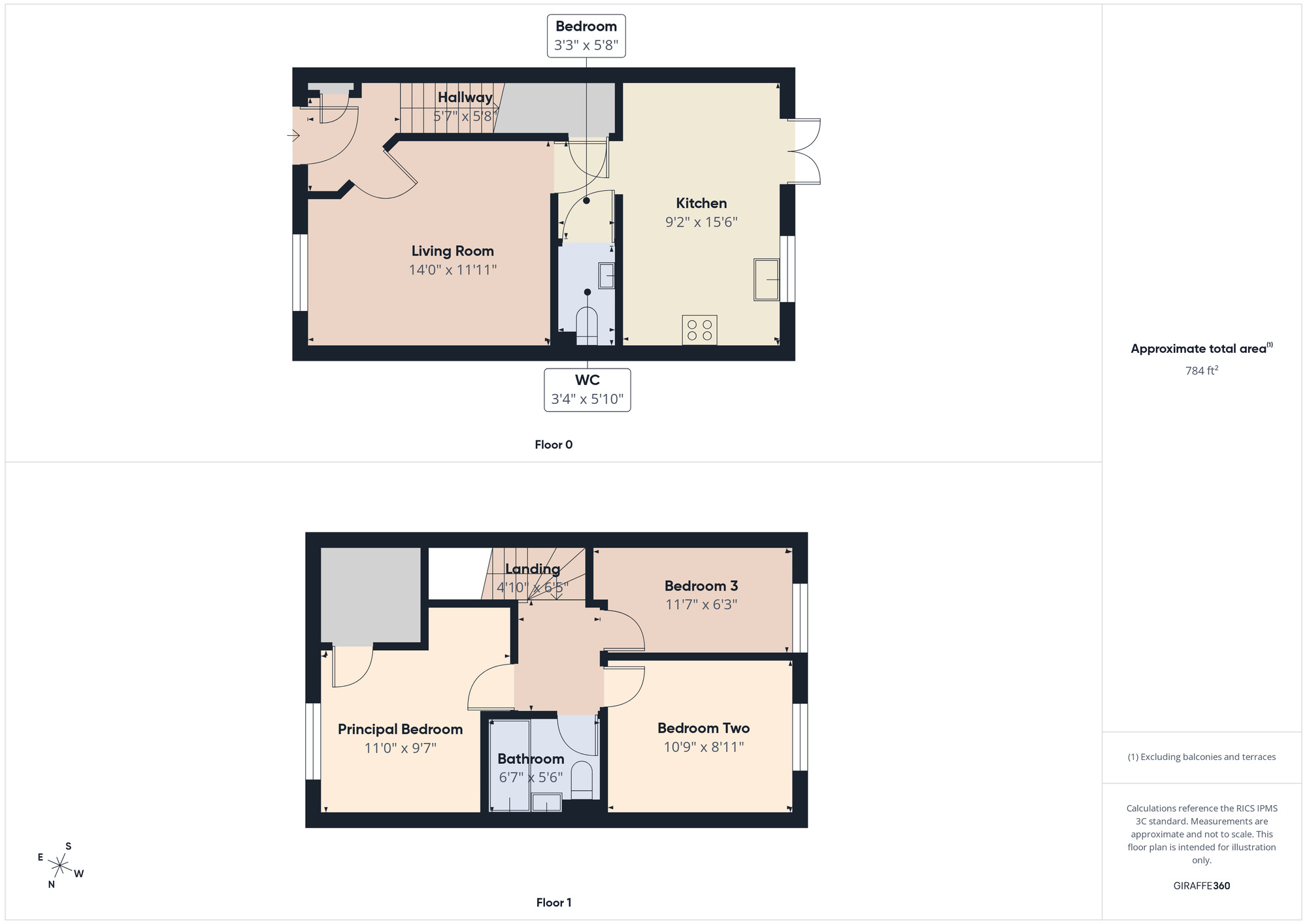 Floorplan of 3 bedroom Semi Detached House for sale, Ashdown Road, Normanby, North Yorkshire, TS6