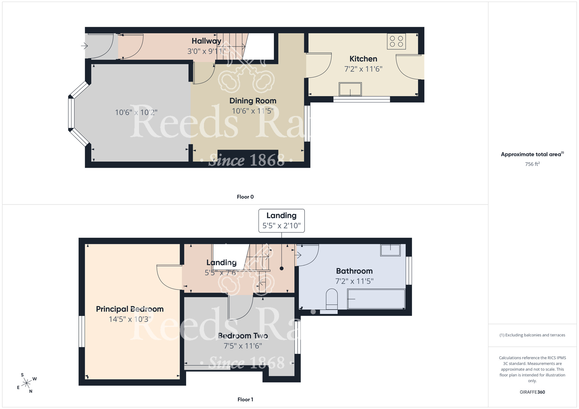 Floorplan of 2 bedroom Mid Terrace House for sale, Chester Street, Middlesbrough, North Yorkshire, TS1
