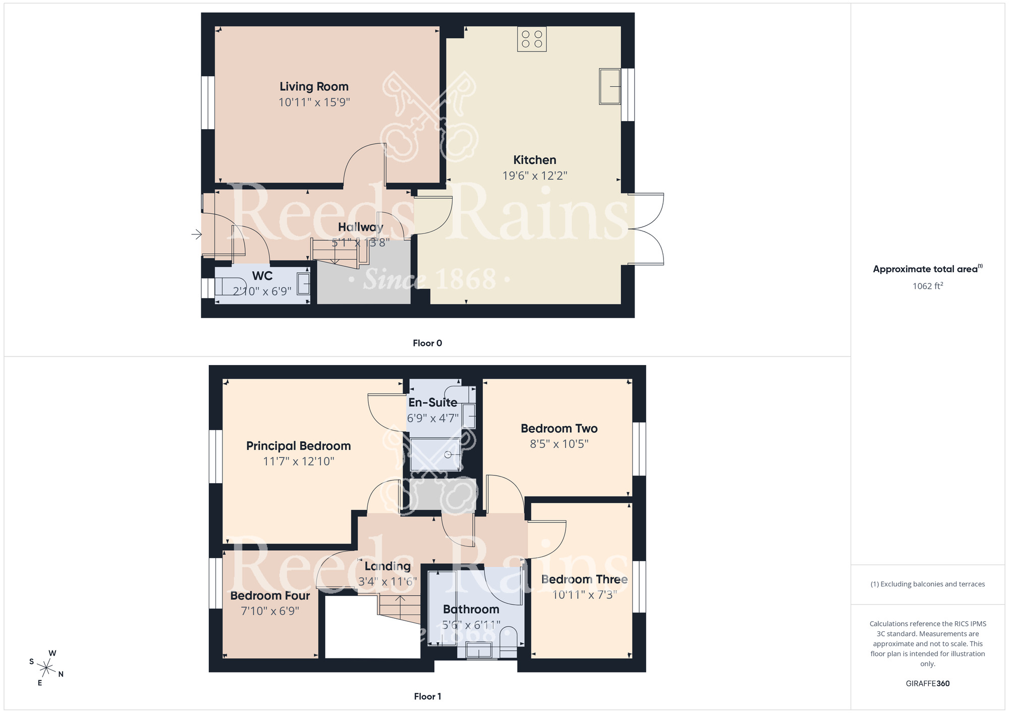 Floorplan of 4 bedroom Detached House for sale, Schofield Way, Middlesbrough, North Yorkshire, TS4