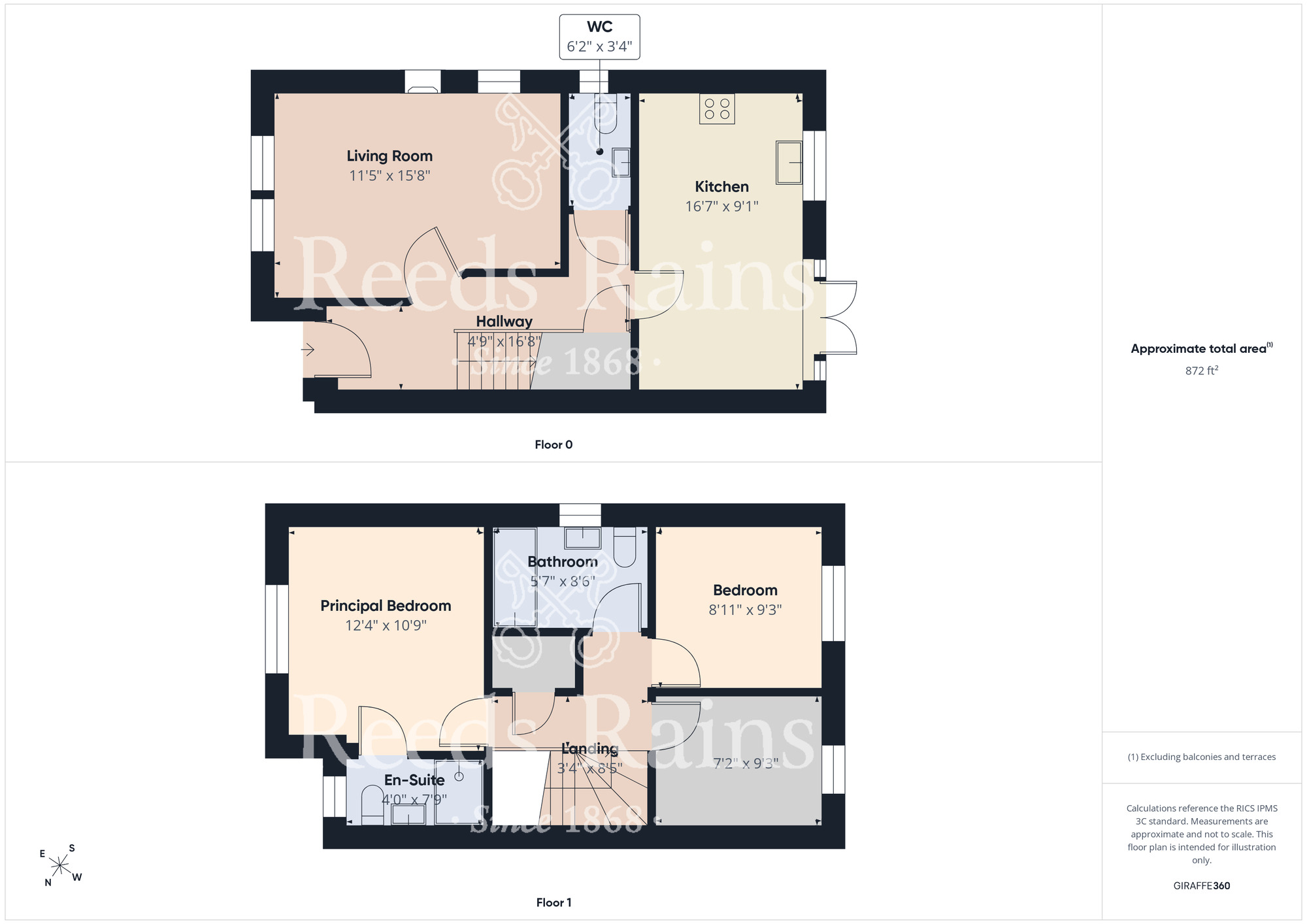 Floorplan of 3 bedroom Semi Detached House for sale, Jocelyn Way, Middlesbrough, North Yorkshire, TS5