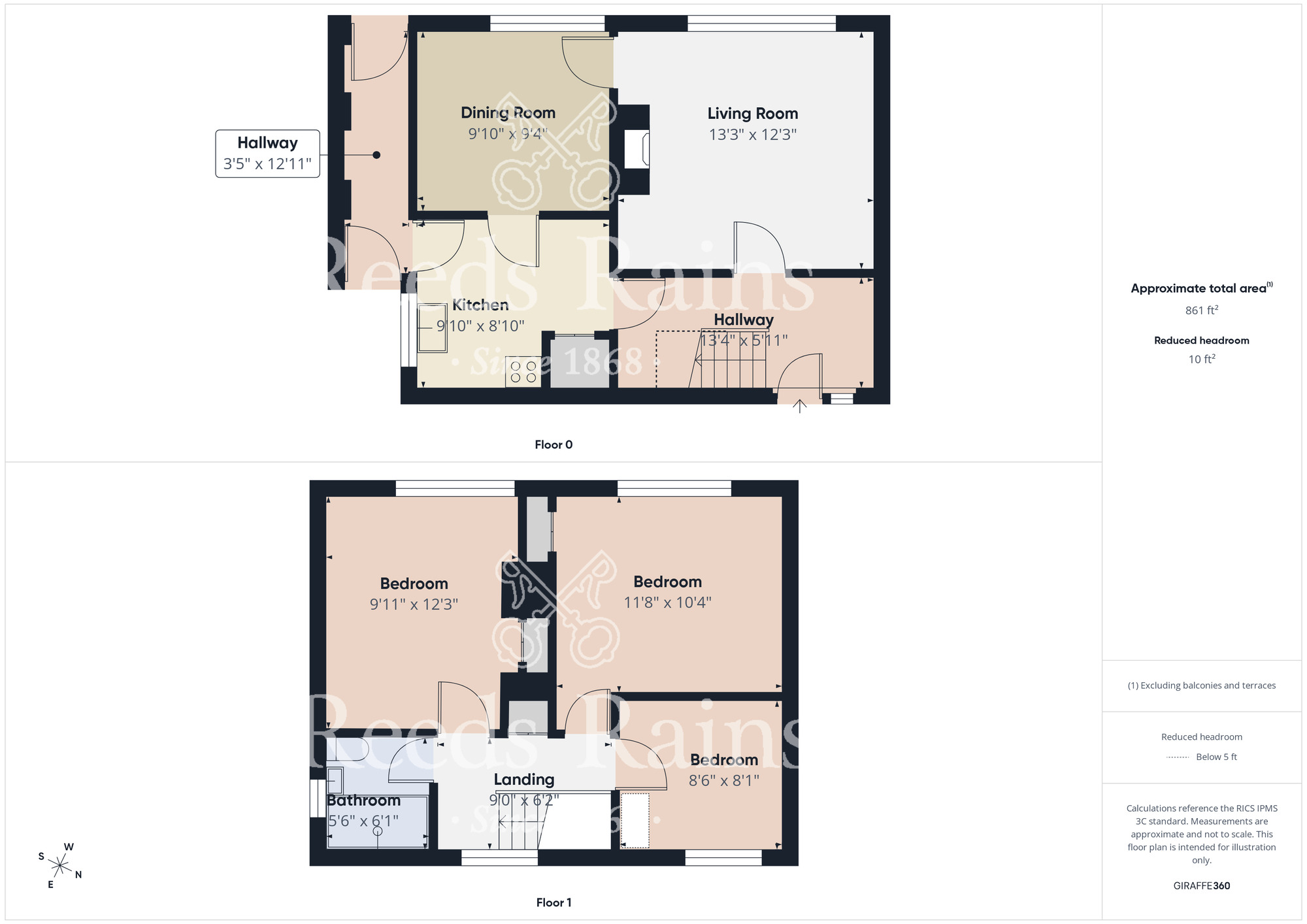 Floorplan of 3 bedroom Semi Detached House for sale, Carisbrooke Avenue, Middlesbrough, North Yorkshire, TS3