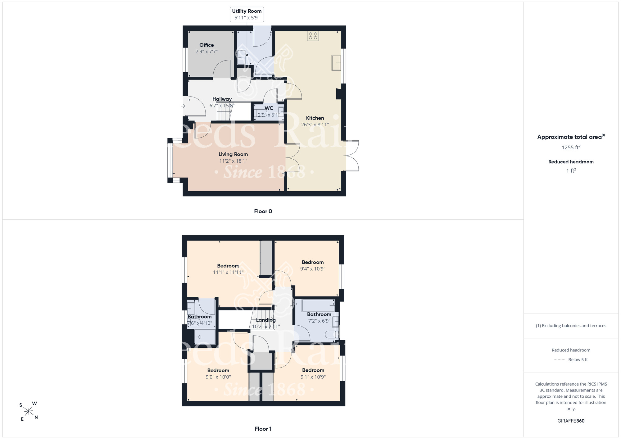 Floorplan of 4 bedroom Detached House for sale, Schofield Way, Middlesbrough, North Yorkshire, TS4