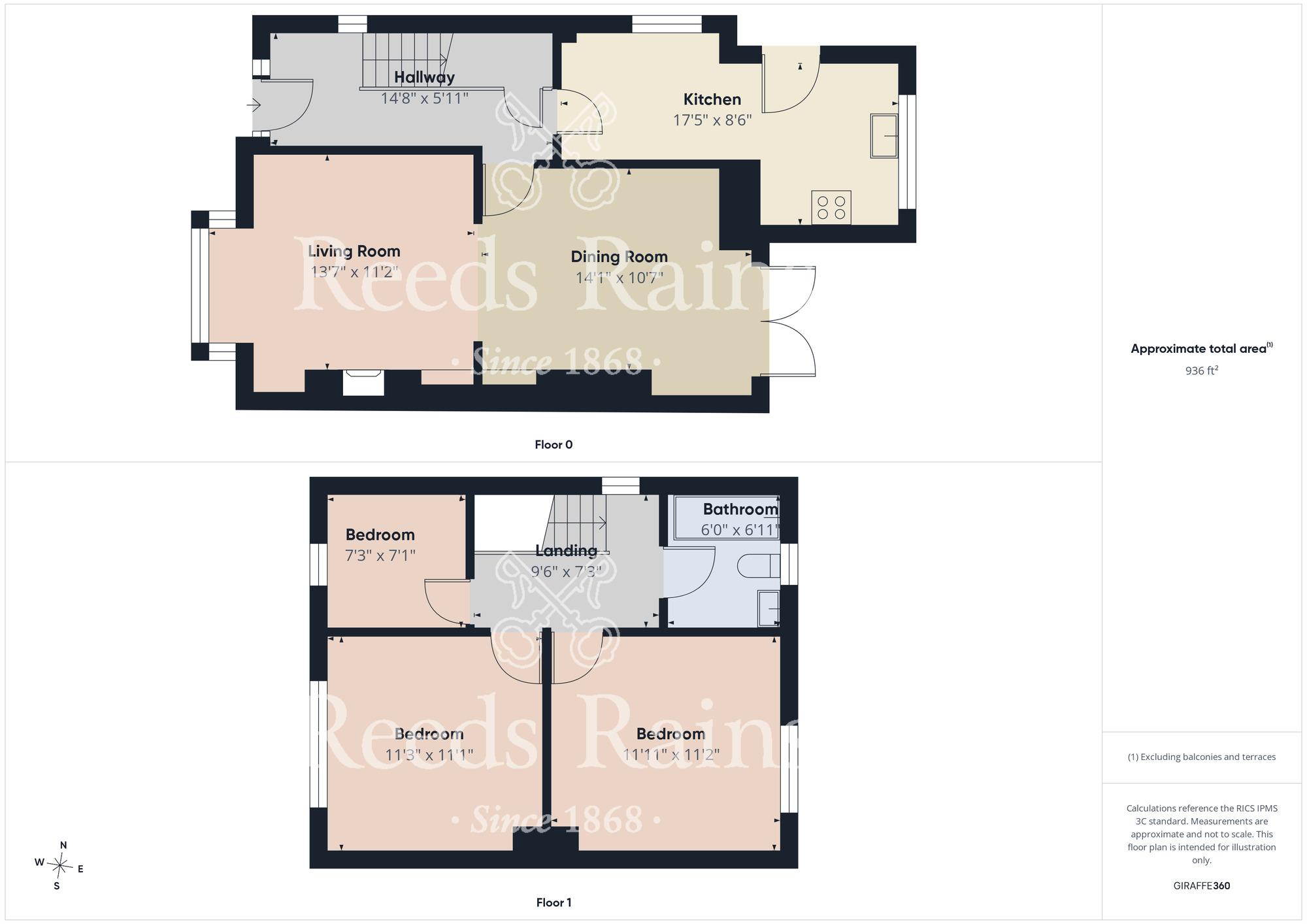 Floorplan of 3 bedroom Semi Detached House for sale, Dufton Road, Middlesbrough, North Yorkshire, TS5