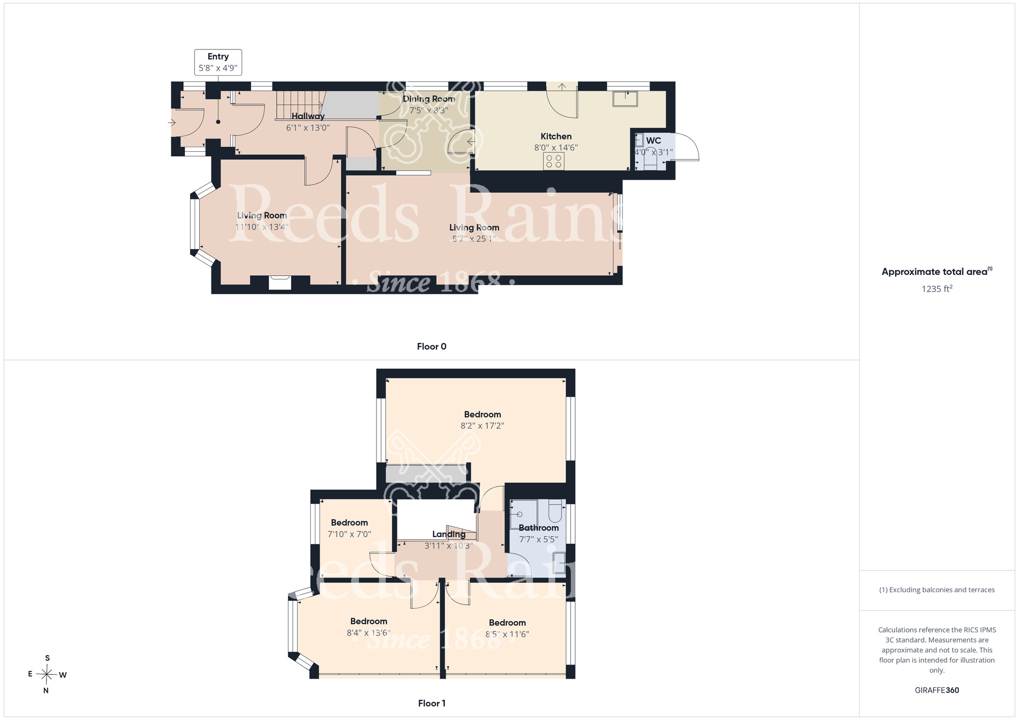 Floorplan of 4 bedroom Semi Detached House for sale, Farley Drive, Middlesbrough, North Yorkshire, TS5