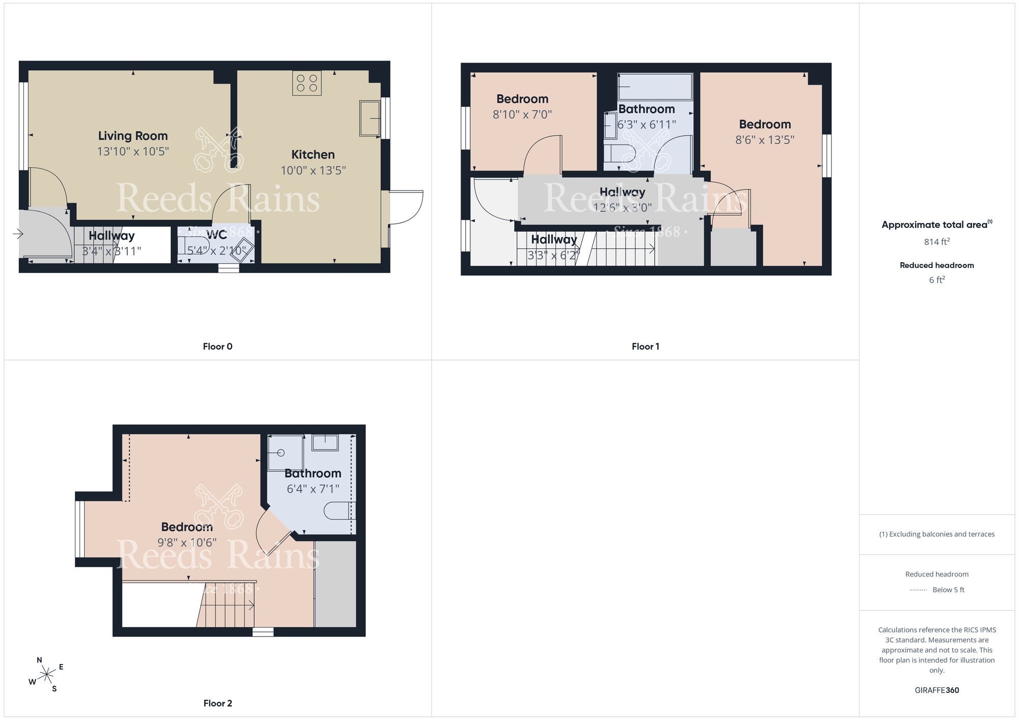 Floorplan of 3 bedroom Semi Detached House for sale, Ceremony Wynd, Middlesbrough, North Yorkshire, TS4