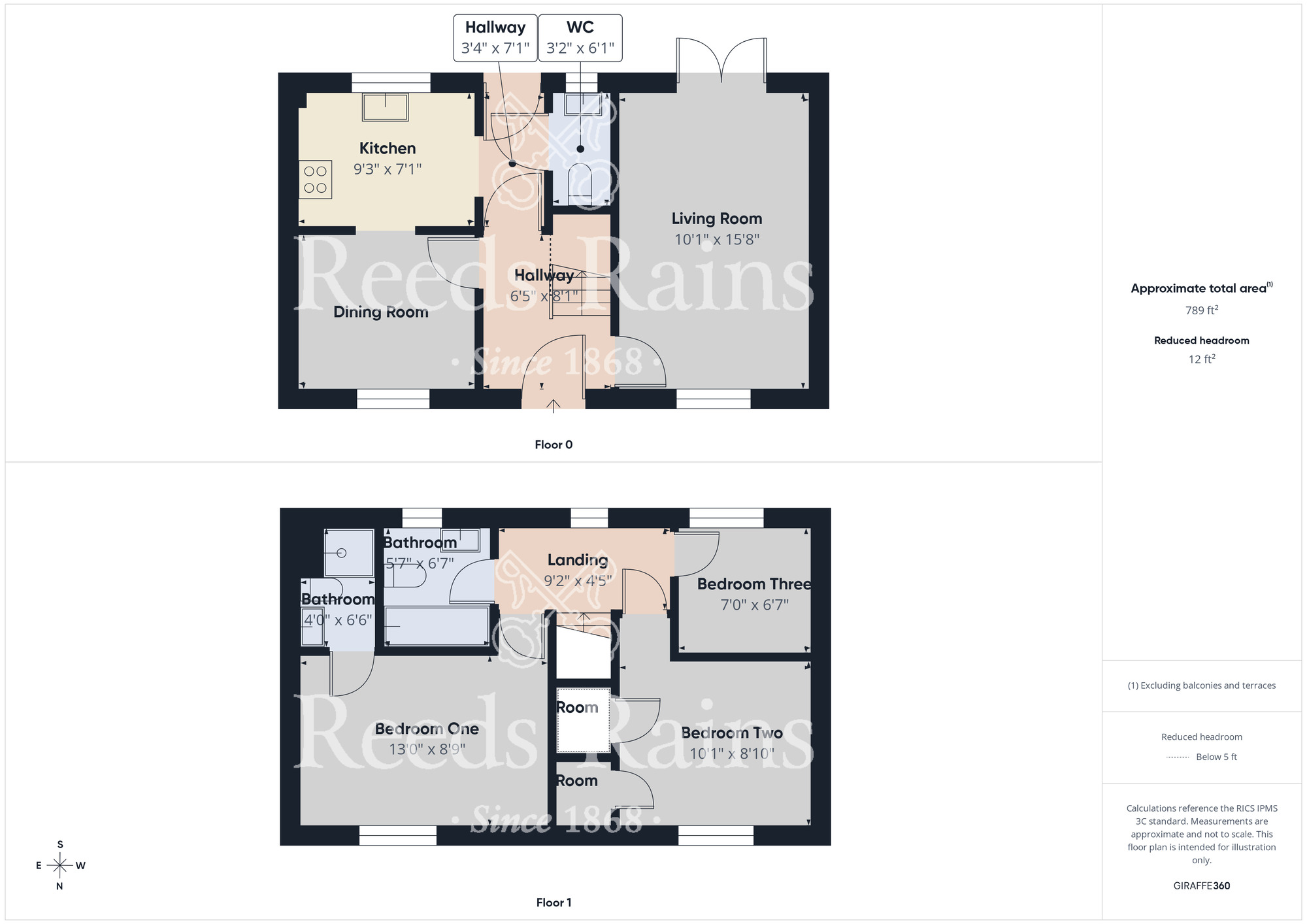 Floorplan of 3 bedroom Semi Detached House for sale, Maddren Way, Middlesbrough, North Yorkshire, TS5