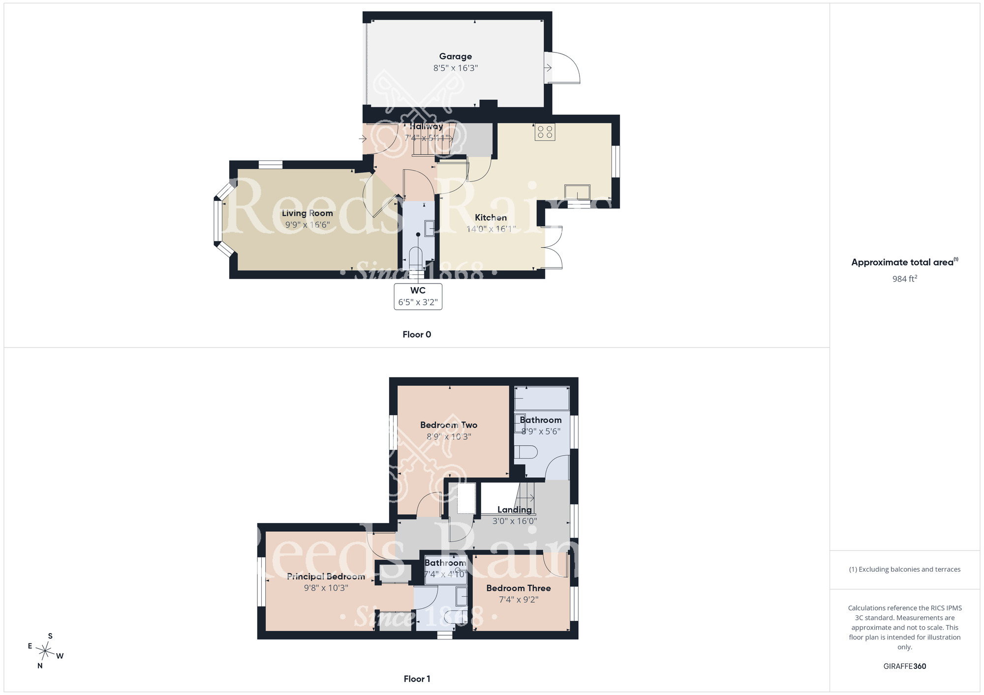 Floorplan of 3 bedroom Detached House for sale, Harvington Chase, Middlesbrough, TS8
