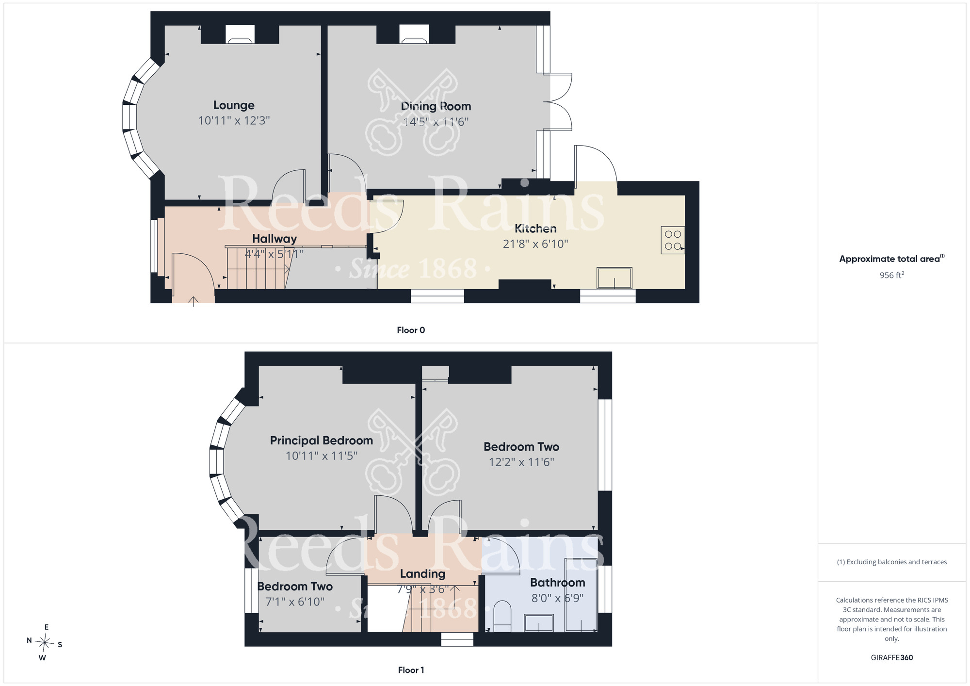 Floorplan of 3 bedroom Semi Detached House for sale, Harrogate Crescent, Middlesbrough, North Yorkshire, TS5