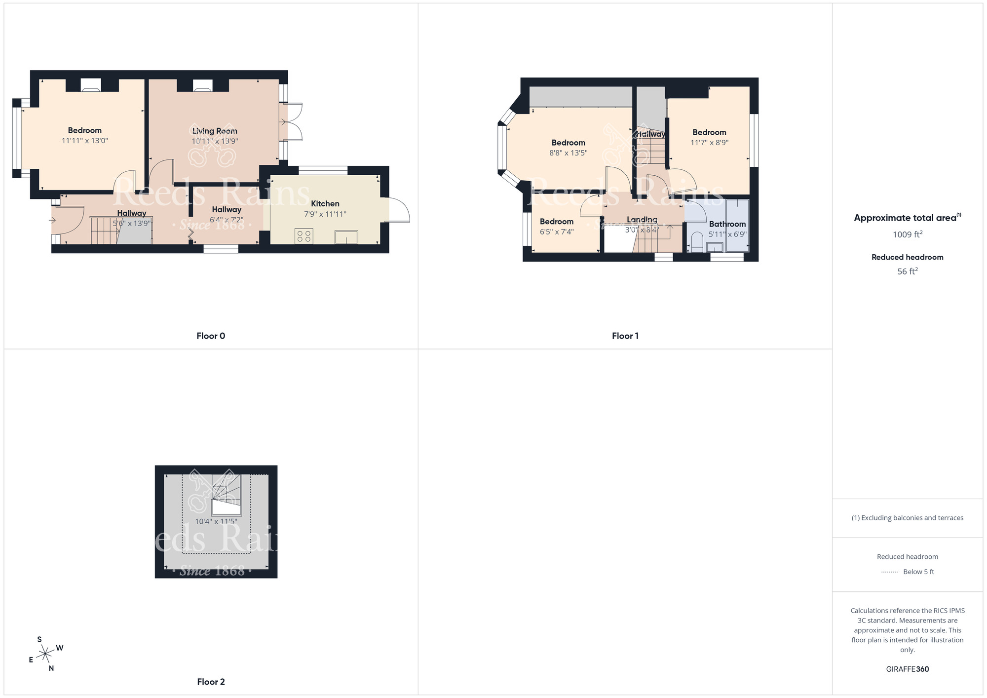 Floorplan of 3 bedroom Semi Detached House for sale, Southwell Road, Middlesbrough, North Yorkshire, TS5
