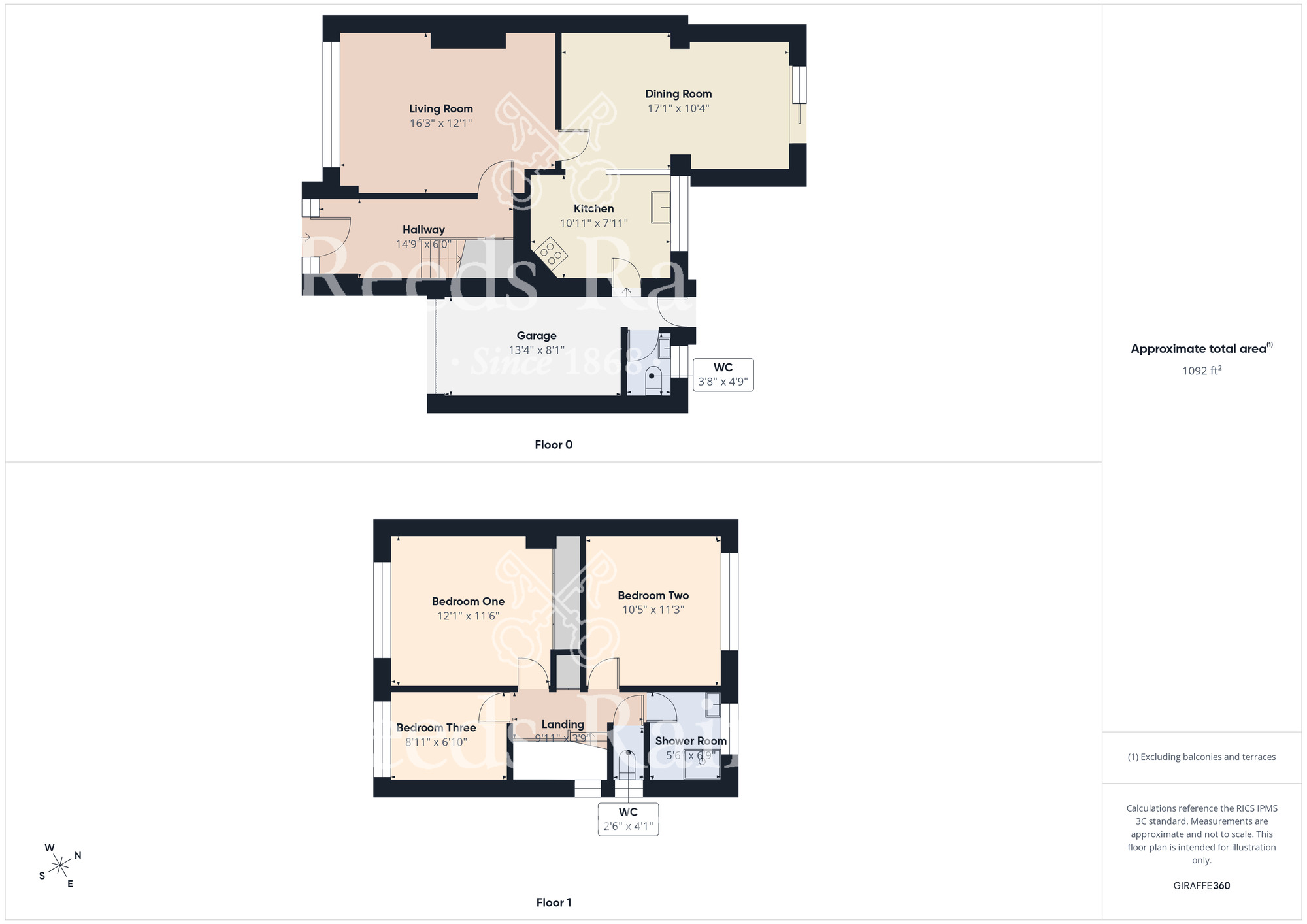 Floorplan of 3 bedroom Semi Detached House for sale, Yearby Close, Acklam, North Yorkshire, TS5