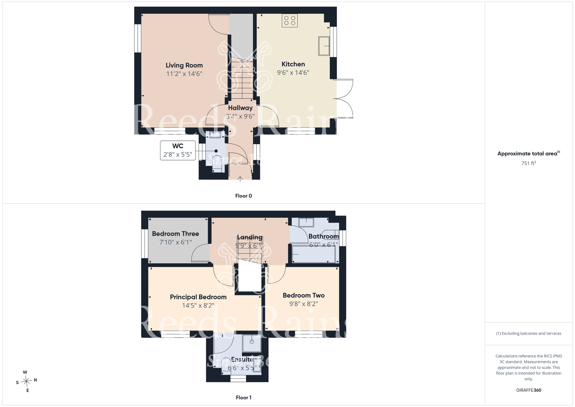Floorplan of 3 bedroom Detached House for sale, Duxford Road, Middlesbrough, North Yorkshire, TS5