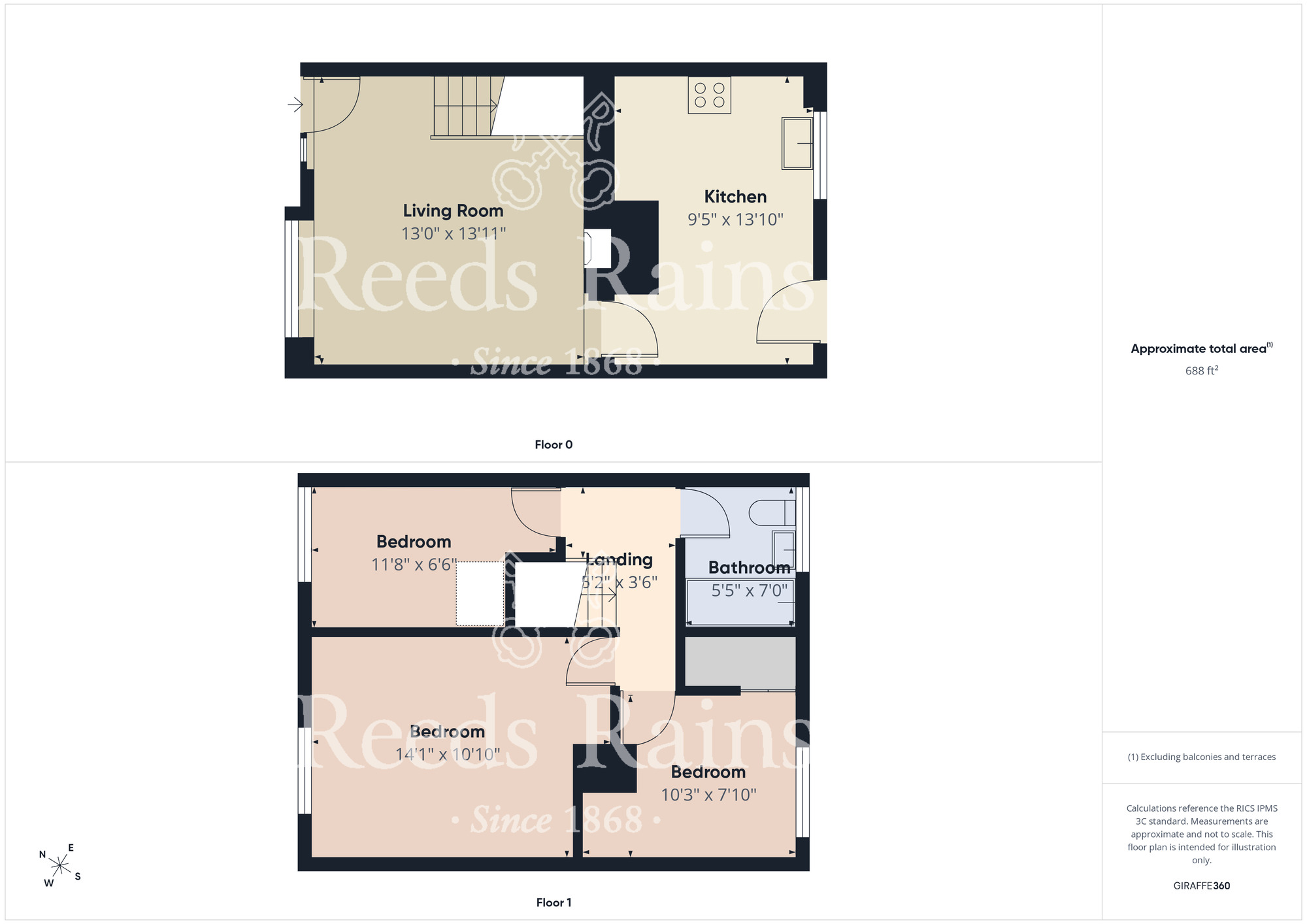 Floorplan of 3 bedroom Semi Detached House to rent, Broadwell Road, Middlesbrough, North Yorkshire, TS4