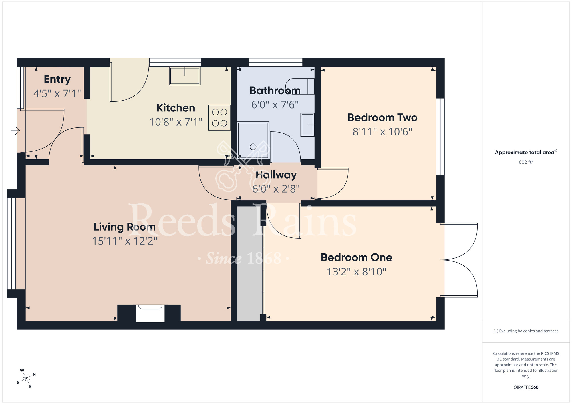 Floorplan of 2 bedroom Semi Detached Bungalow for sale, Earlsdon Avenue, Middlesbrough, North Yorkshire, TS5