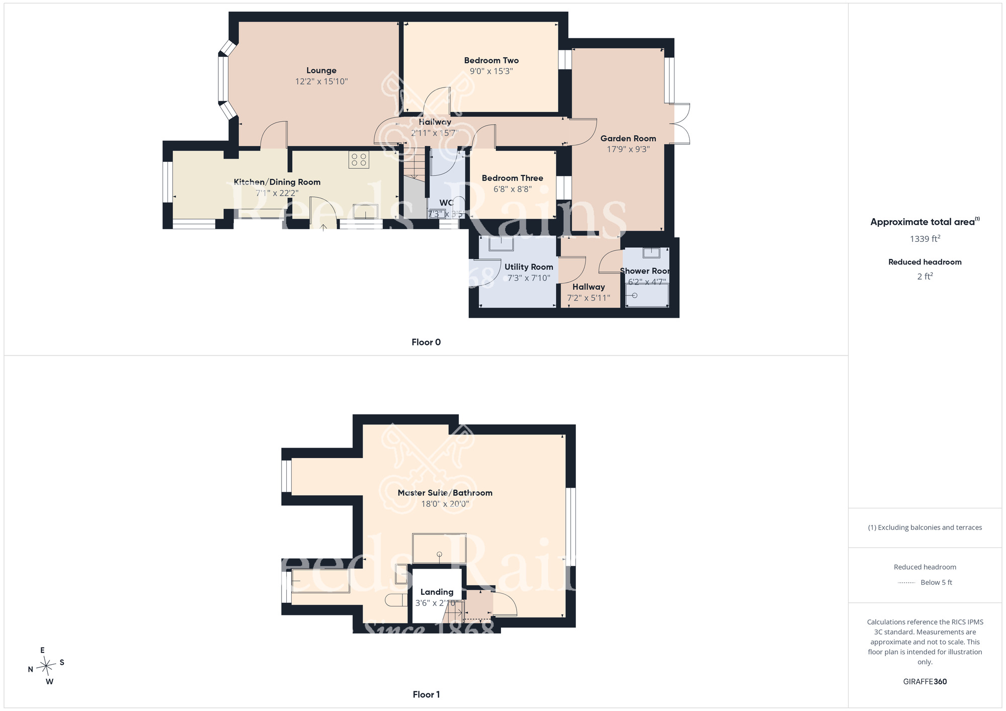 Floorplan of 3 bedroom Semi Detached Bungalow for sale, Hesleden Avenue, Middlesbrough, North Yorkshire, TS5