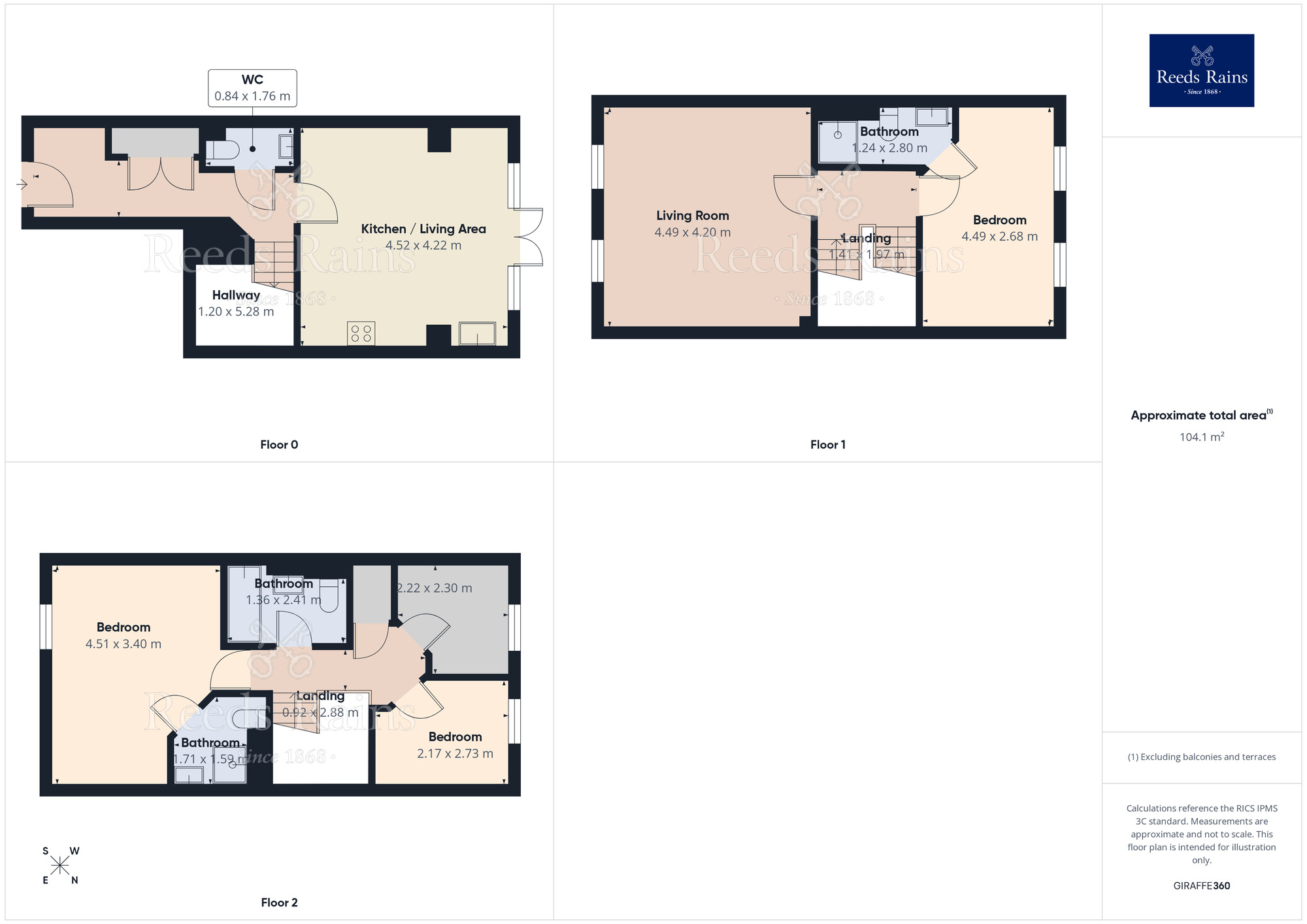 Floorplan of 4 bedroom End Terrace House to rent, Renaissance Drive, Churwell morley, Leeds, LS27