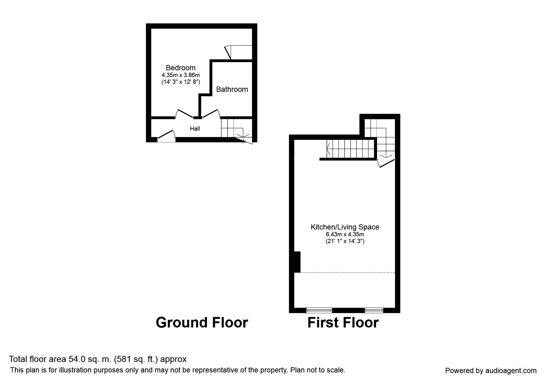 Floorplan of 1 bedroom  Flat to rent, Queen Street, Morley, Leeds, LS27