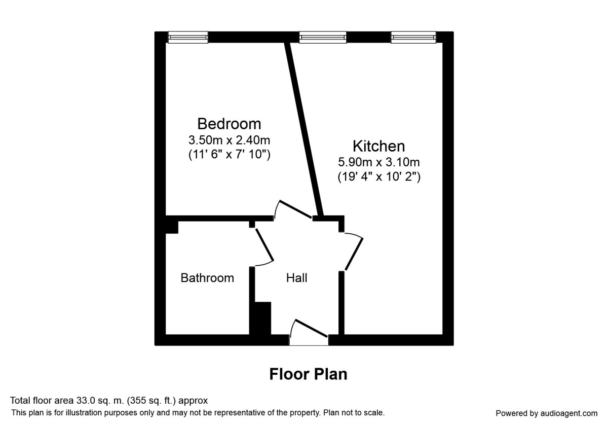 Floorplan of 1 bedroom  Flat to rent, Melbourne Street, Morley, West Yorkshire, LS27