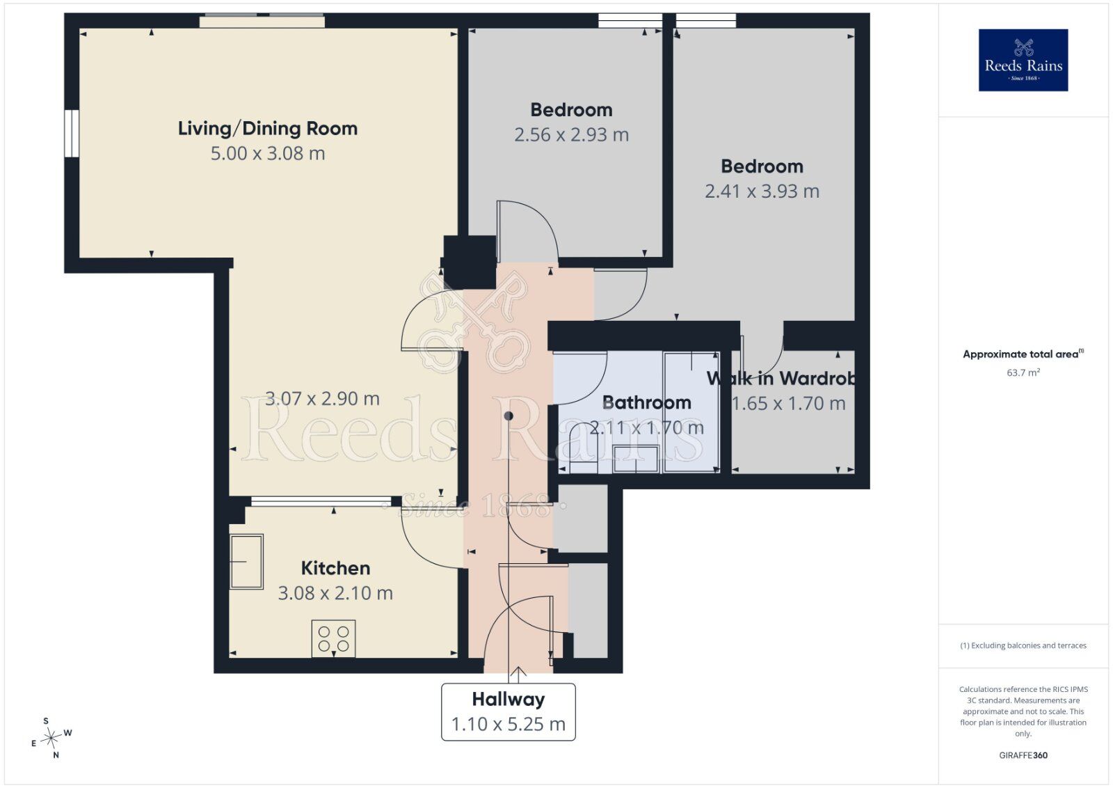 Floorplan of 2 bedroom Flat for sale, Fountain Street, Morley, West Yorkshire, LS27