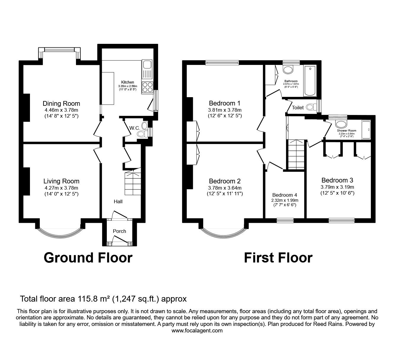 Floorplan of 4 bedroom Semi Detached House for sale, Scotchman Lane, Morley, West Yorkshire, LS27